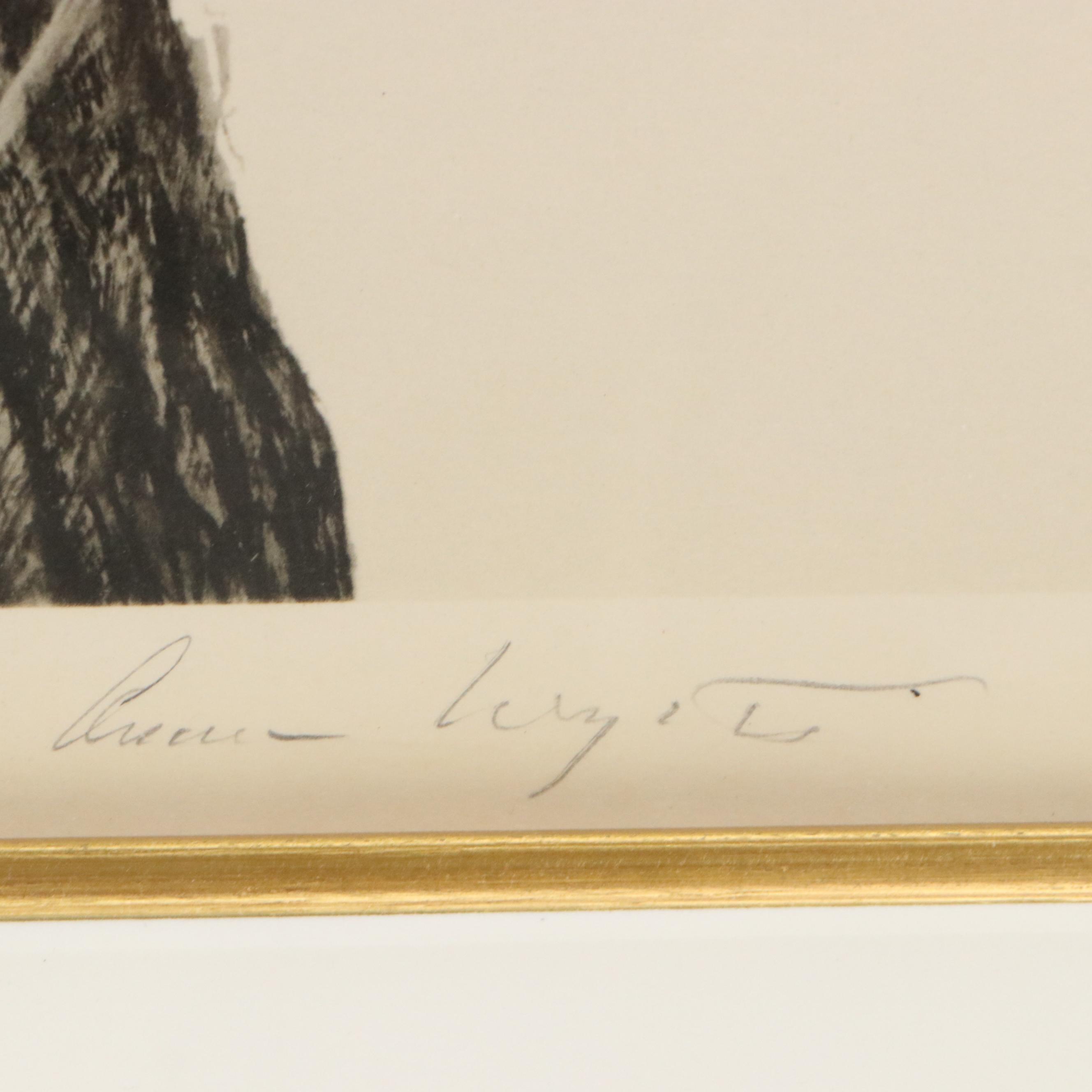 Andrew Wyeth Color Lithograph "The Oak," Mid to Late 20th Century