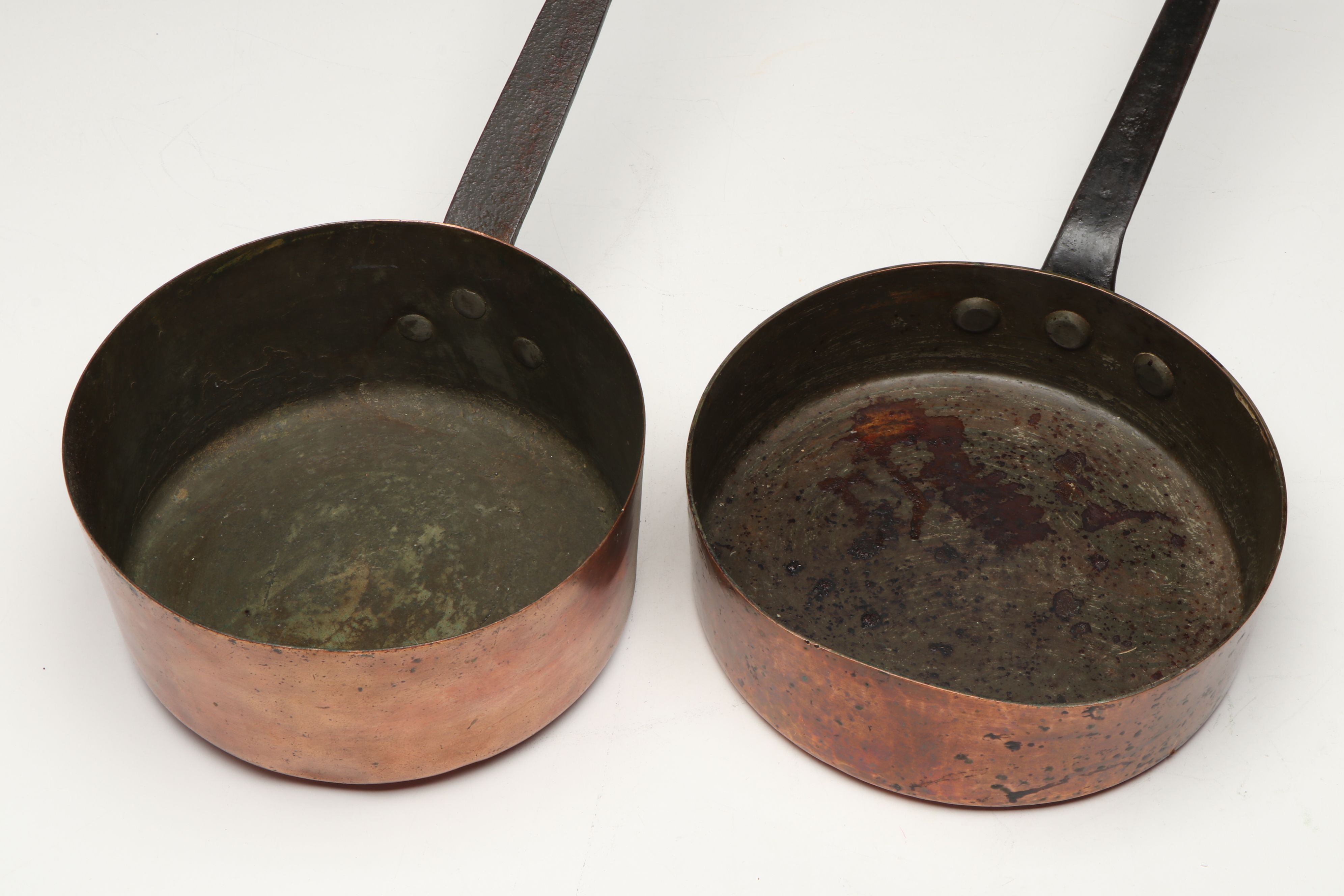 A.S. Ruslander & Son with Other Copper Pots and Rolling Pin