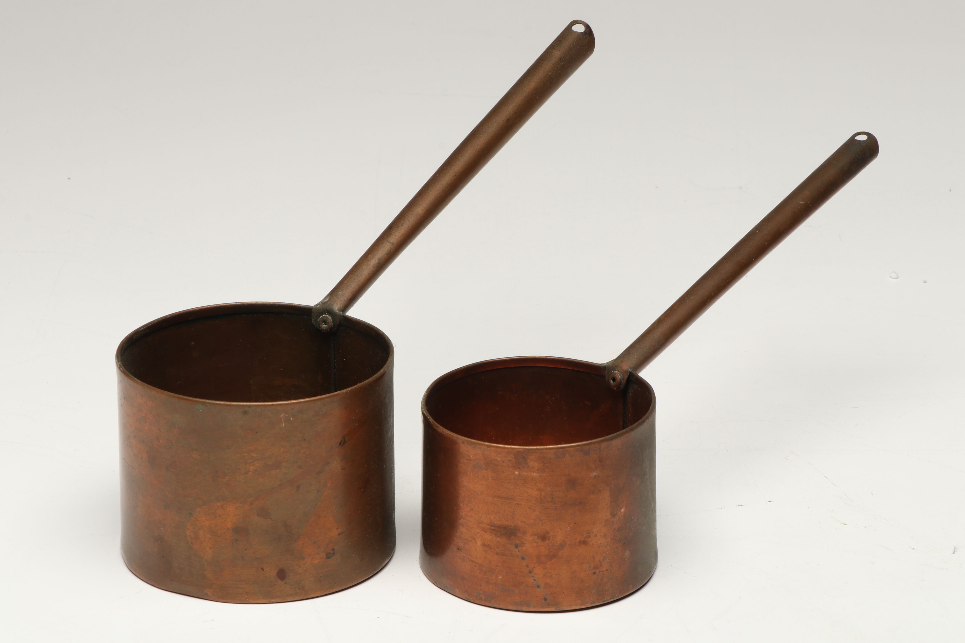 A.S. Ruslander & Son with Other Copper Pots and Rolling Pin