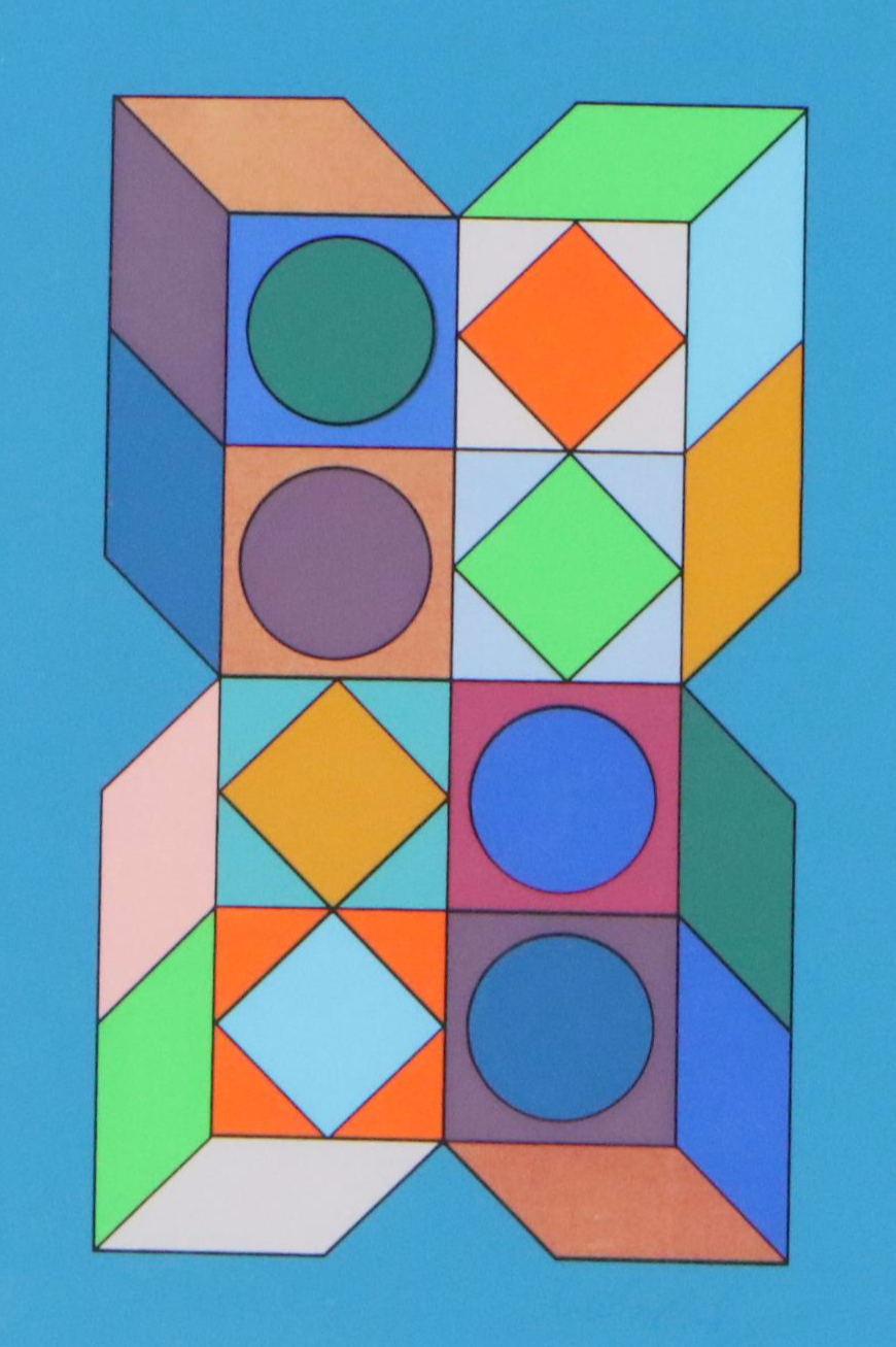 Victor Vasarely Op Art Serigraph "Sonora Do," Circa 1976