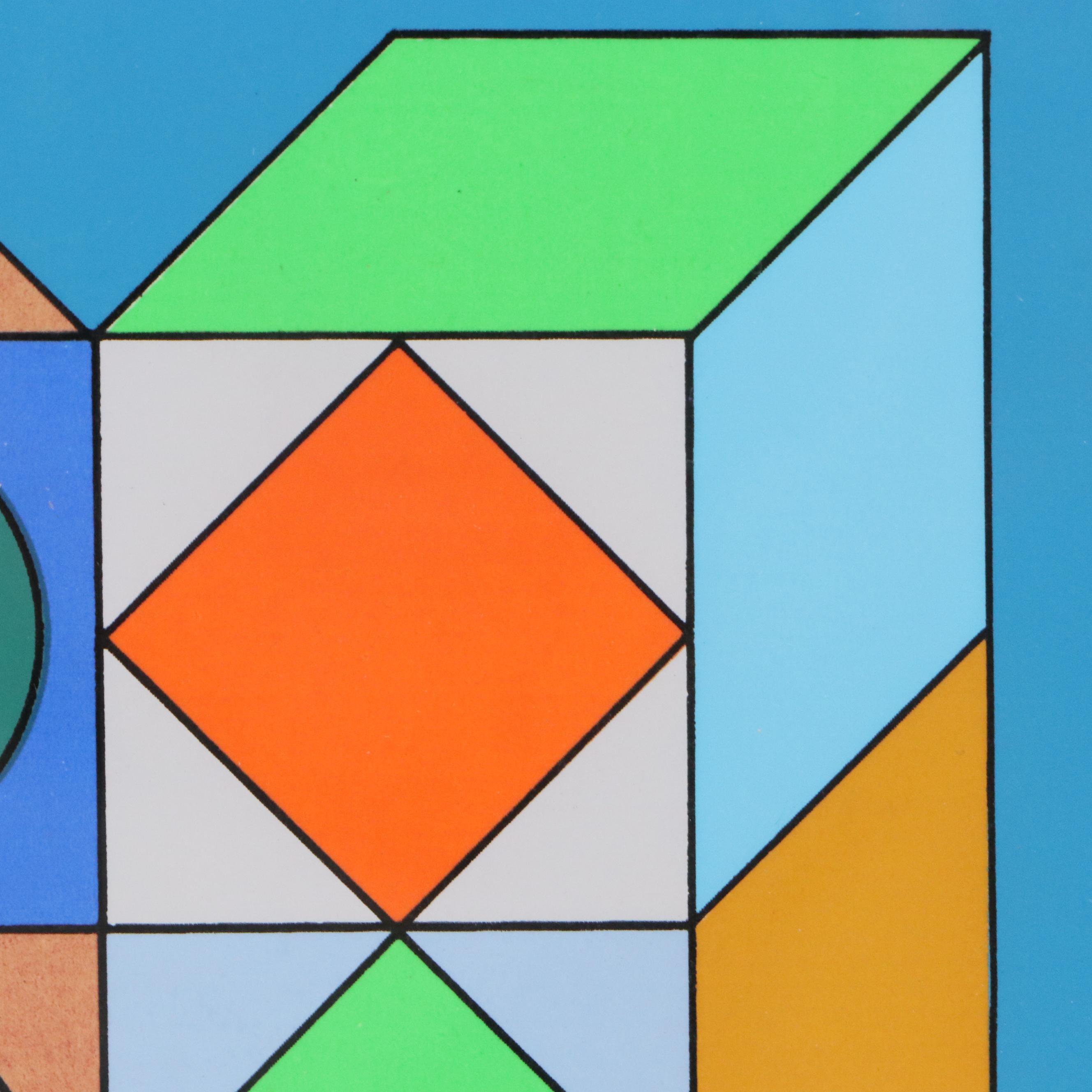 Victor Vasarely Op Art Serigraph "Sonora Do," Circa 1976