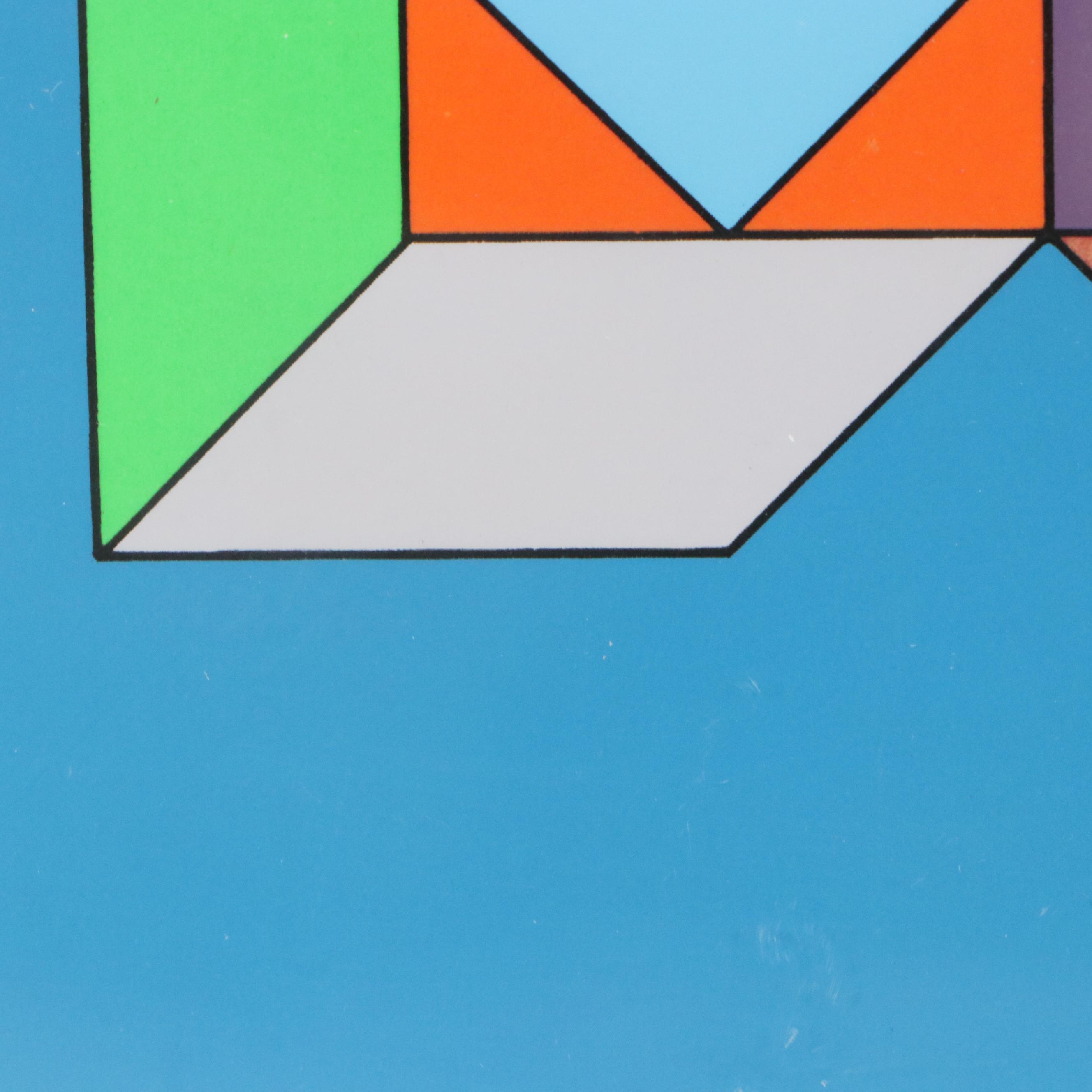 Victor Vasarely Op Art Serigraph "Sonora Do," Circa 1976