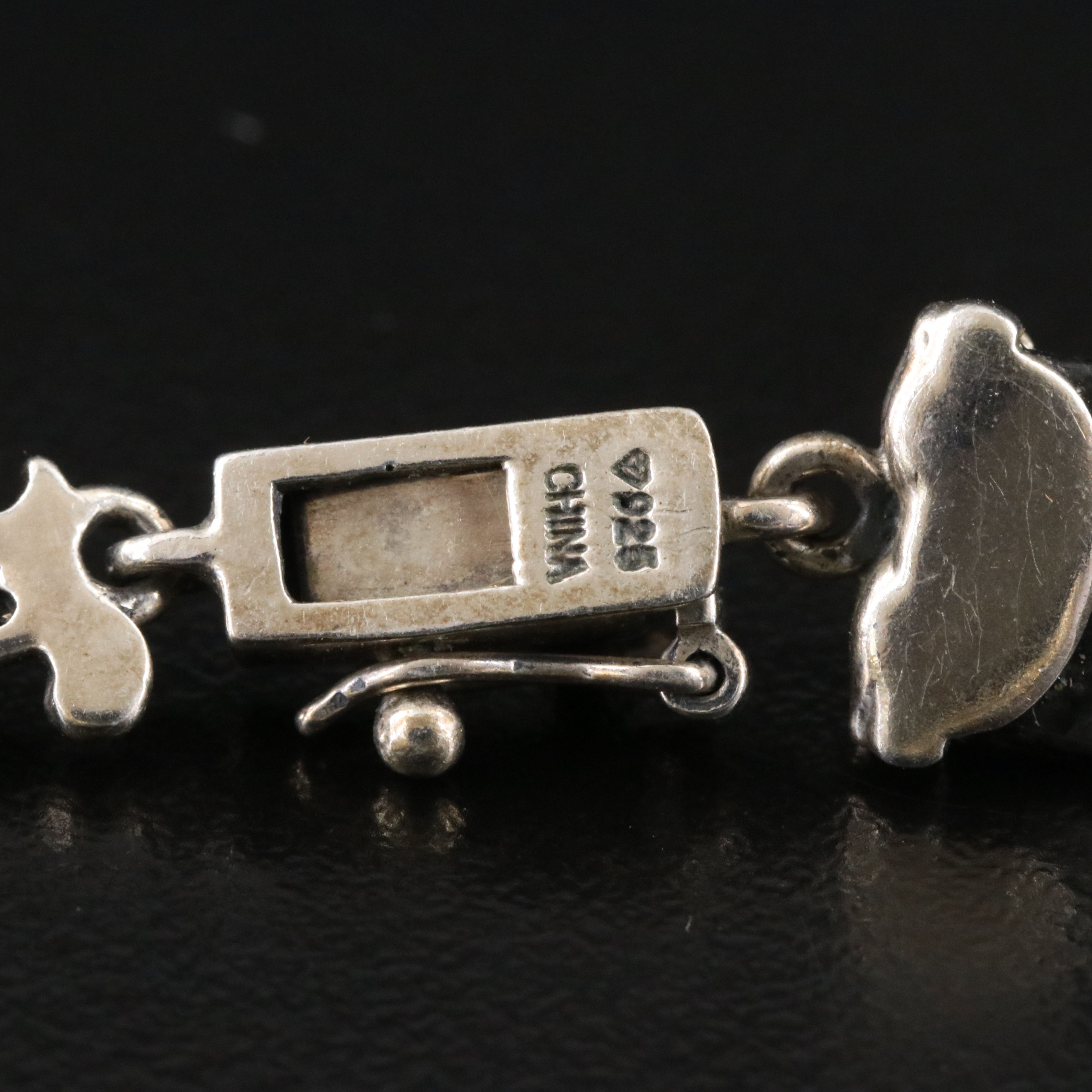 Sterling Jadeite Bracelet