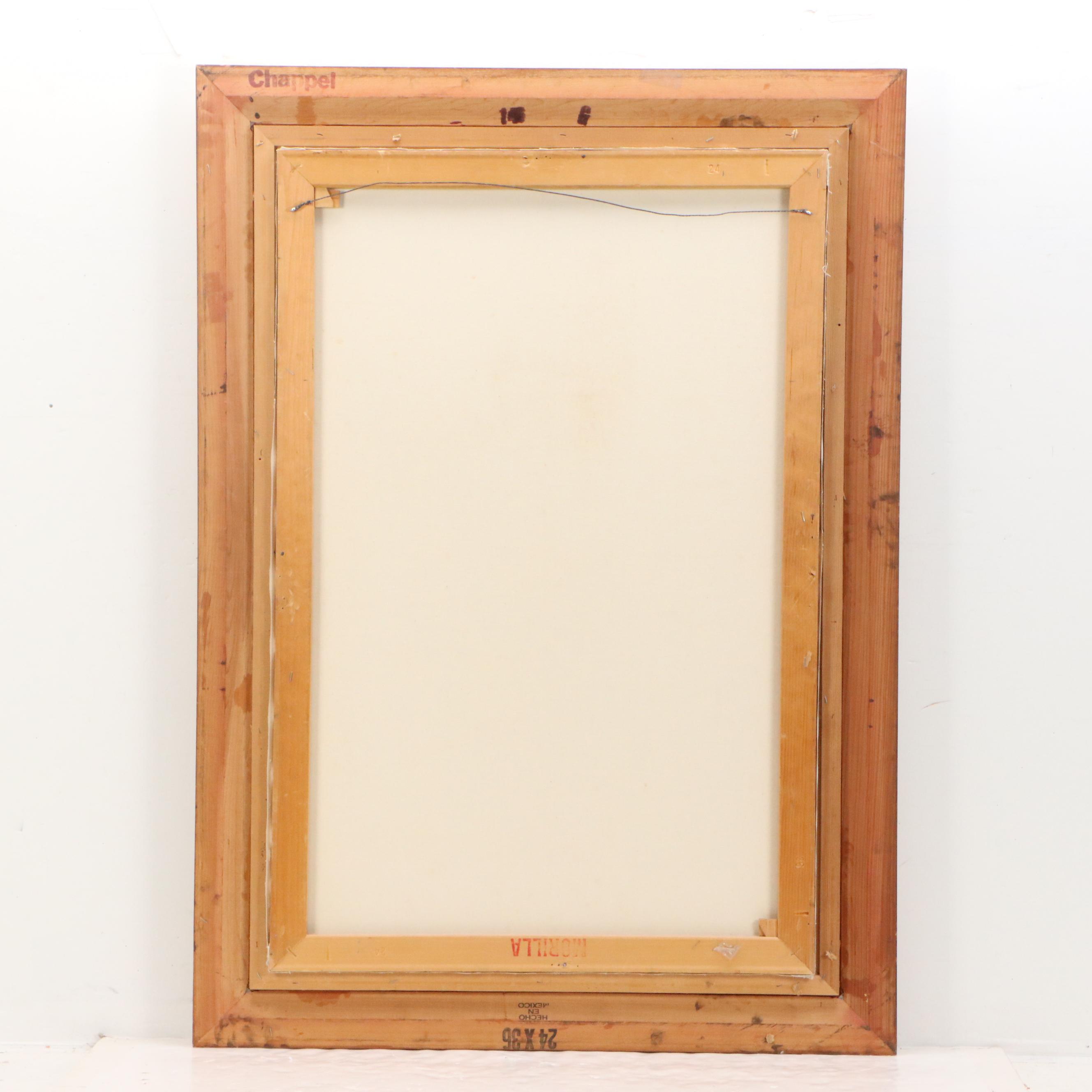 Robert Lardinois Oil Painting of Autumnal Woodland Scene, Mid-20th Century