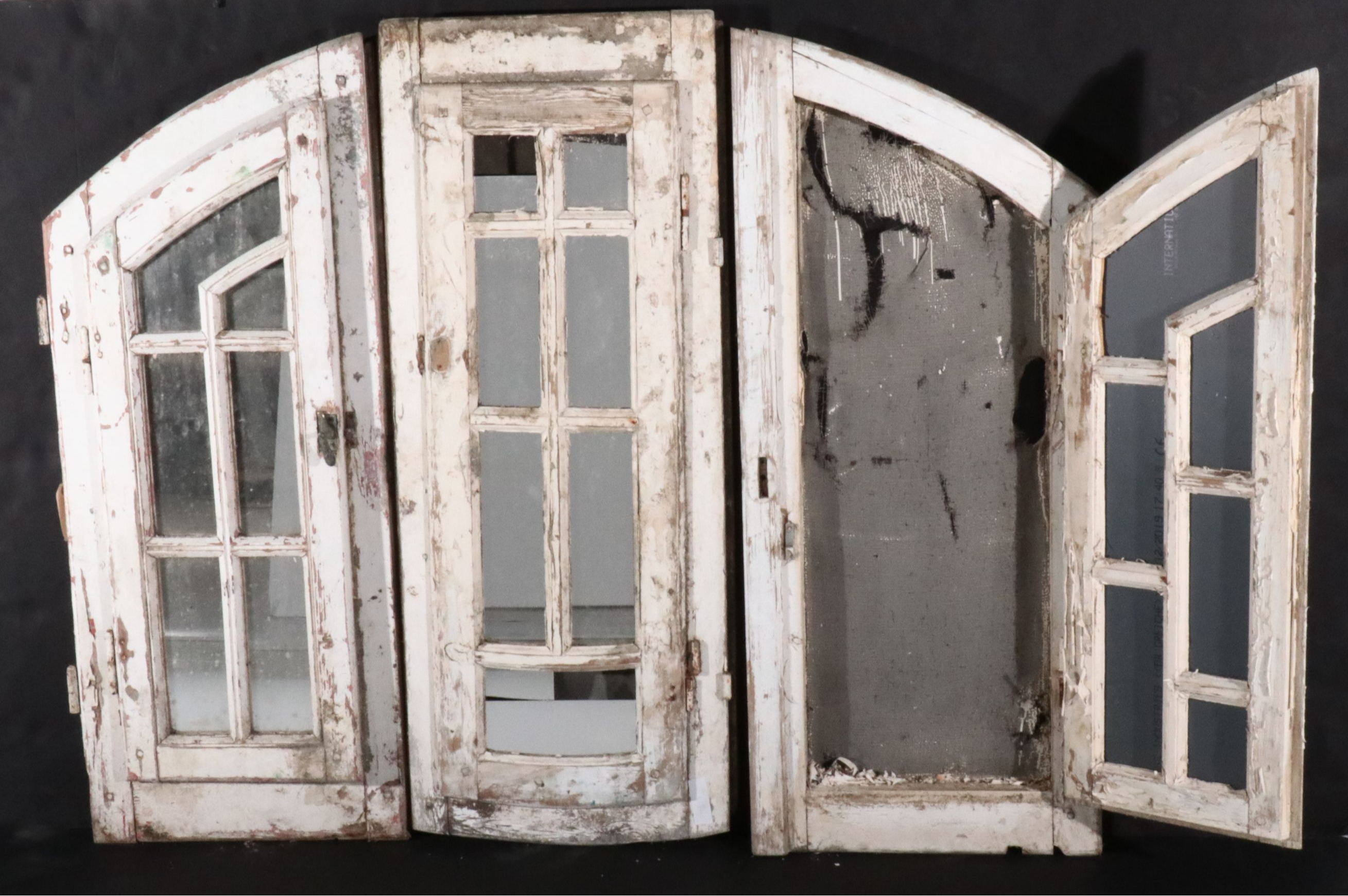 Architectural Salvage Three-Part Dormer Window Frame