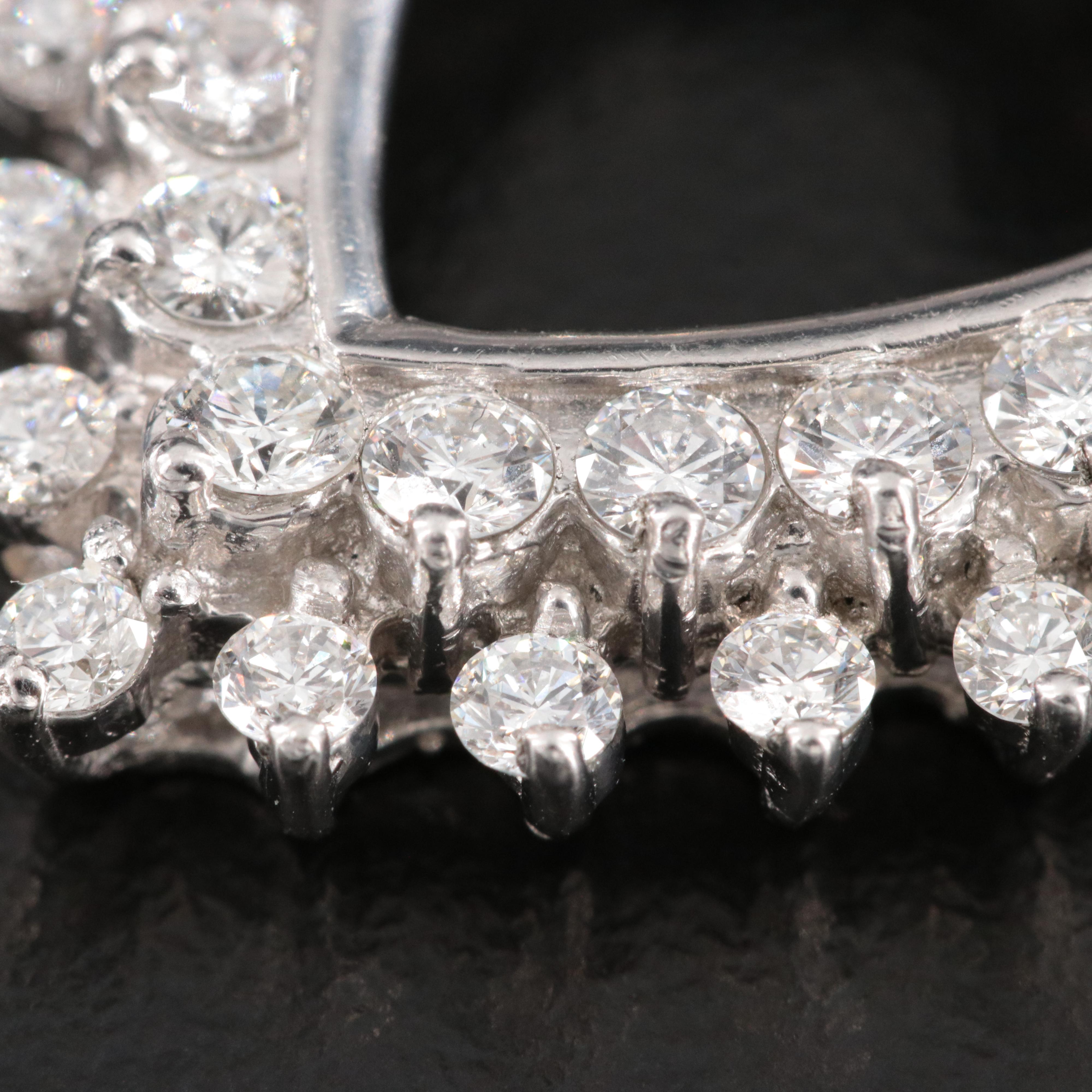 Platinum 2.04 CTW Diamond Heart Pendant