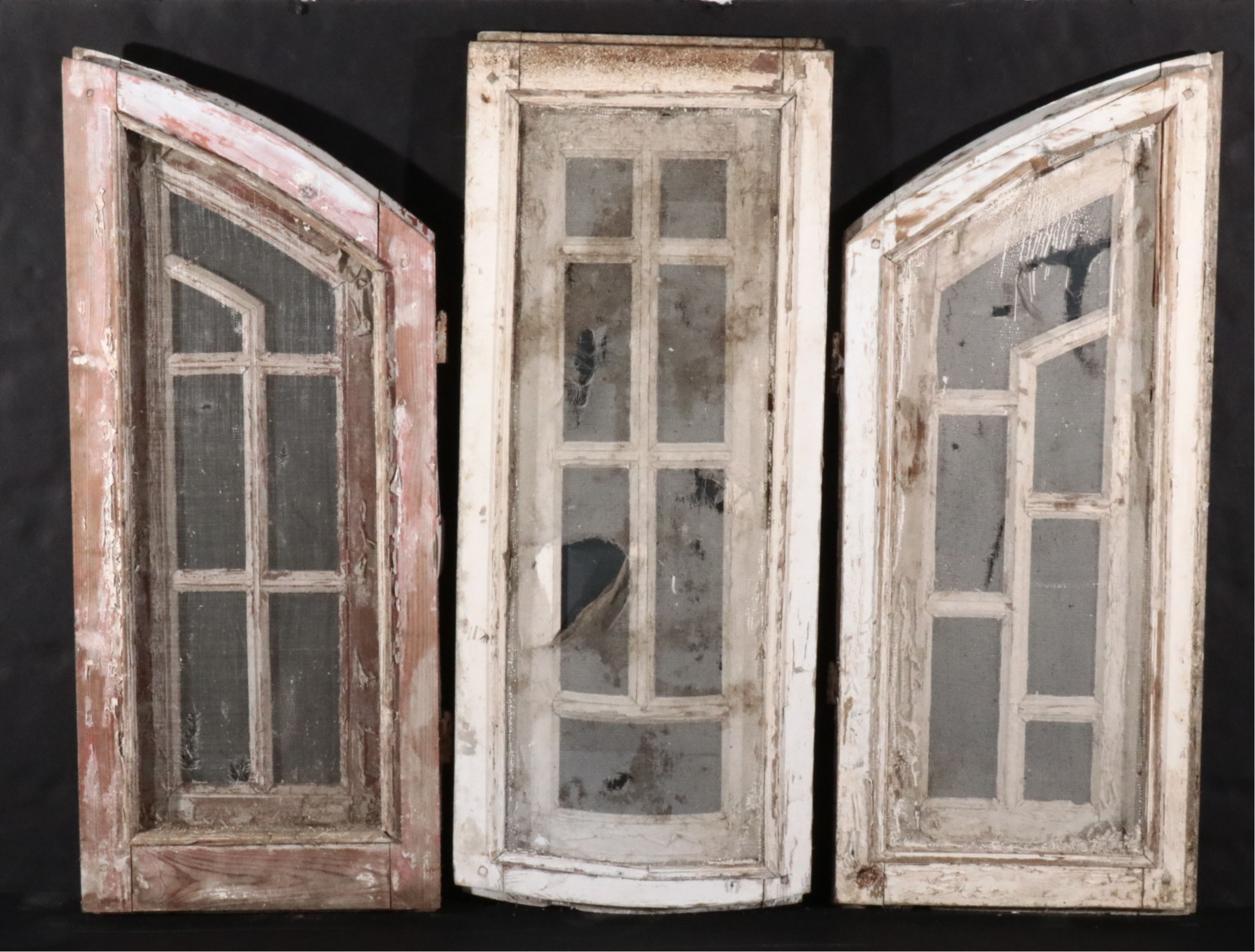Architectural Salvage Three-Part Dormer Window Frame
