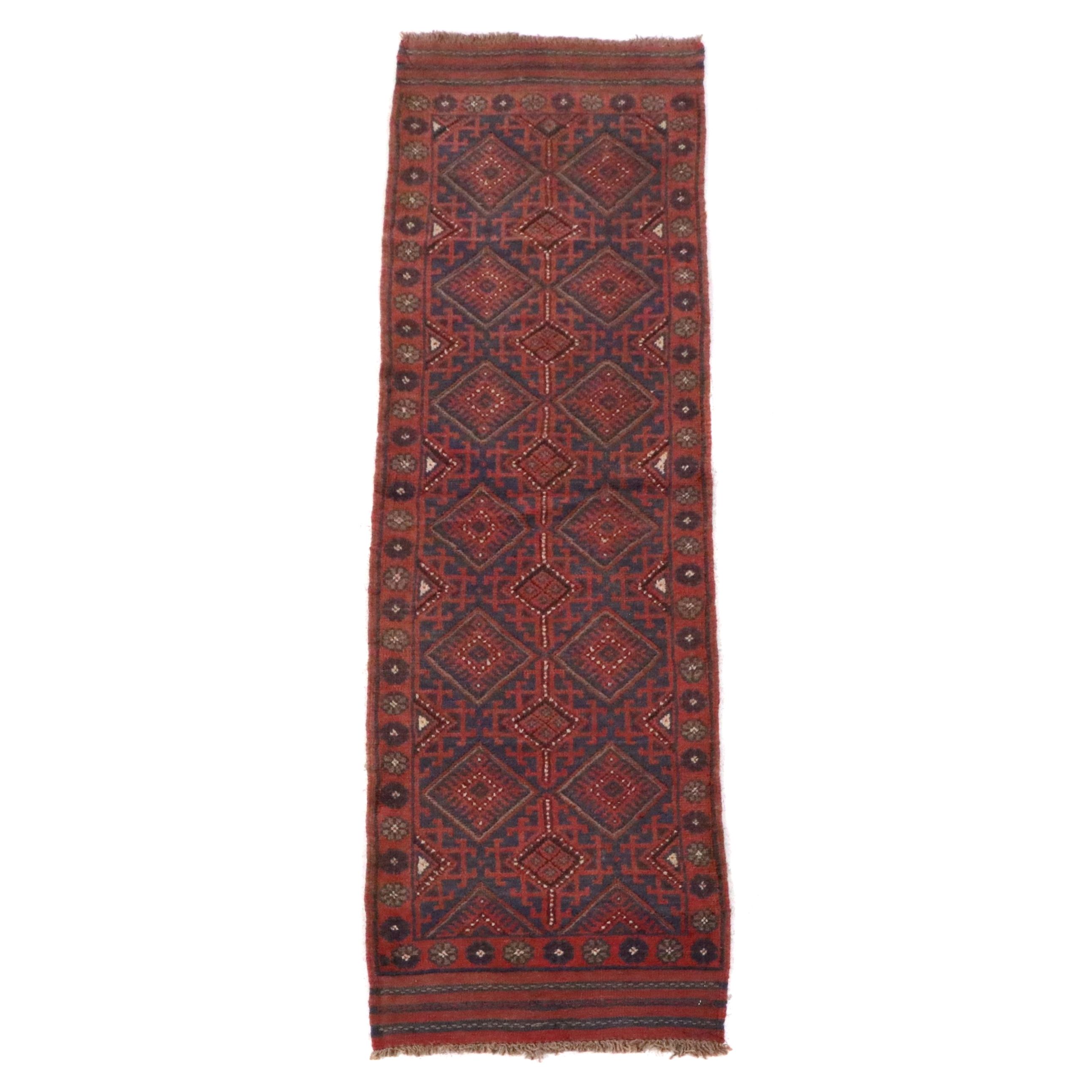 2'3 x 8'8 Handwoven Afghan Mashwani Carpet Runner