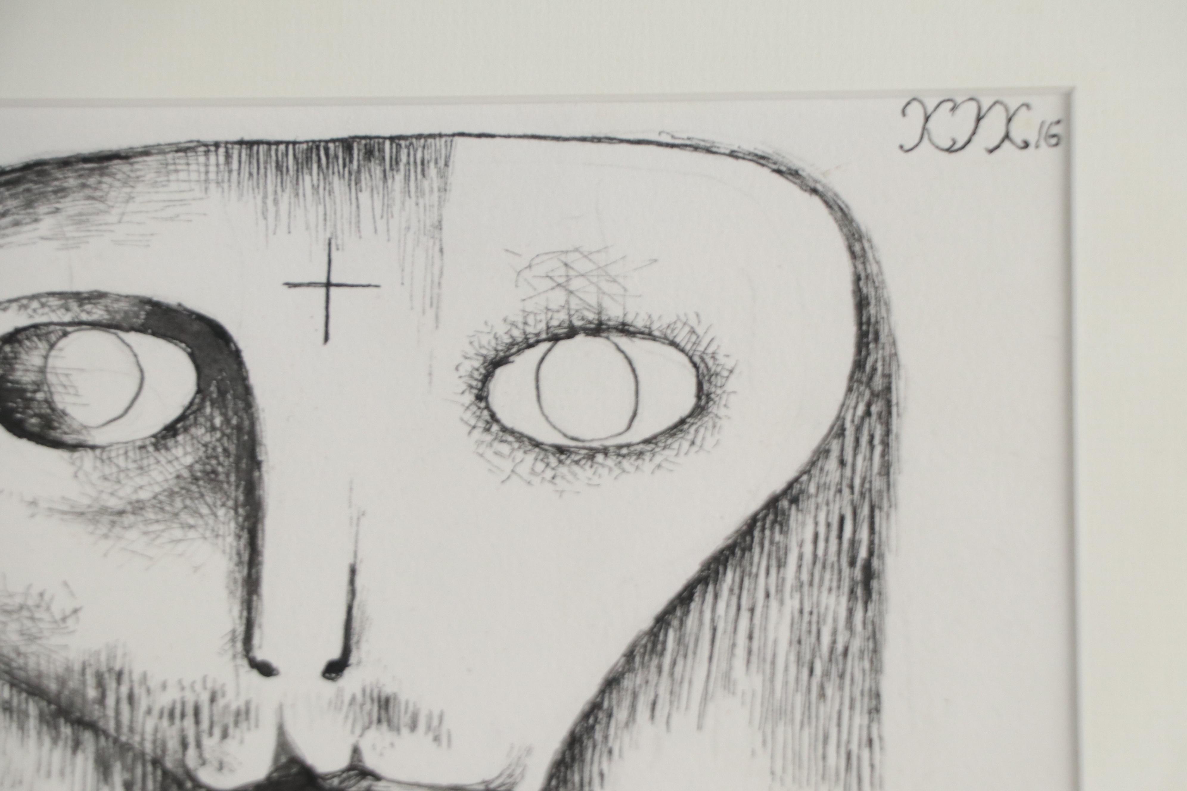 Nikolay Manuylov Drawing of Surrealistic Family Portrait, 2016