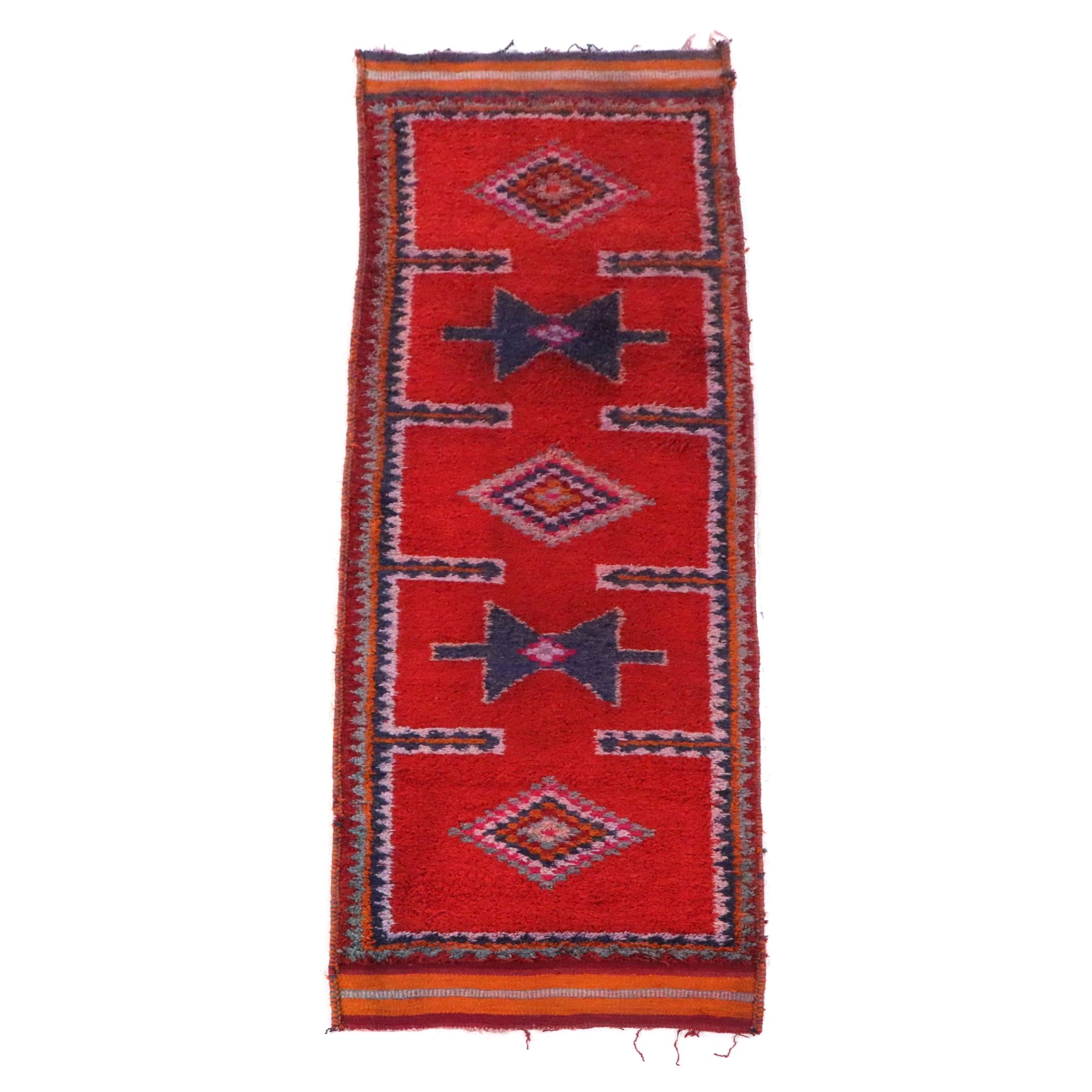 3'7 x 11'6 Hand-Knotted Turkish Village Long Rug