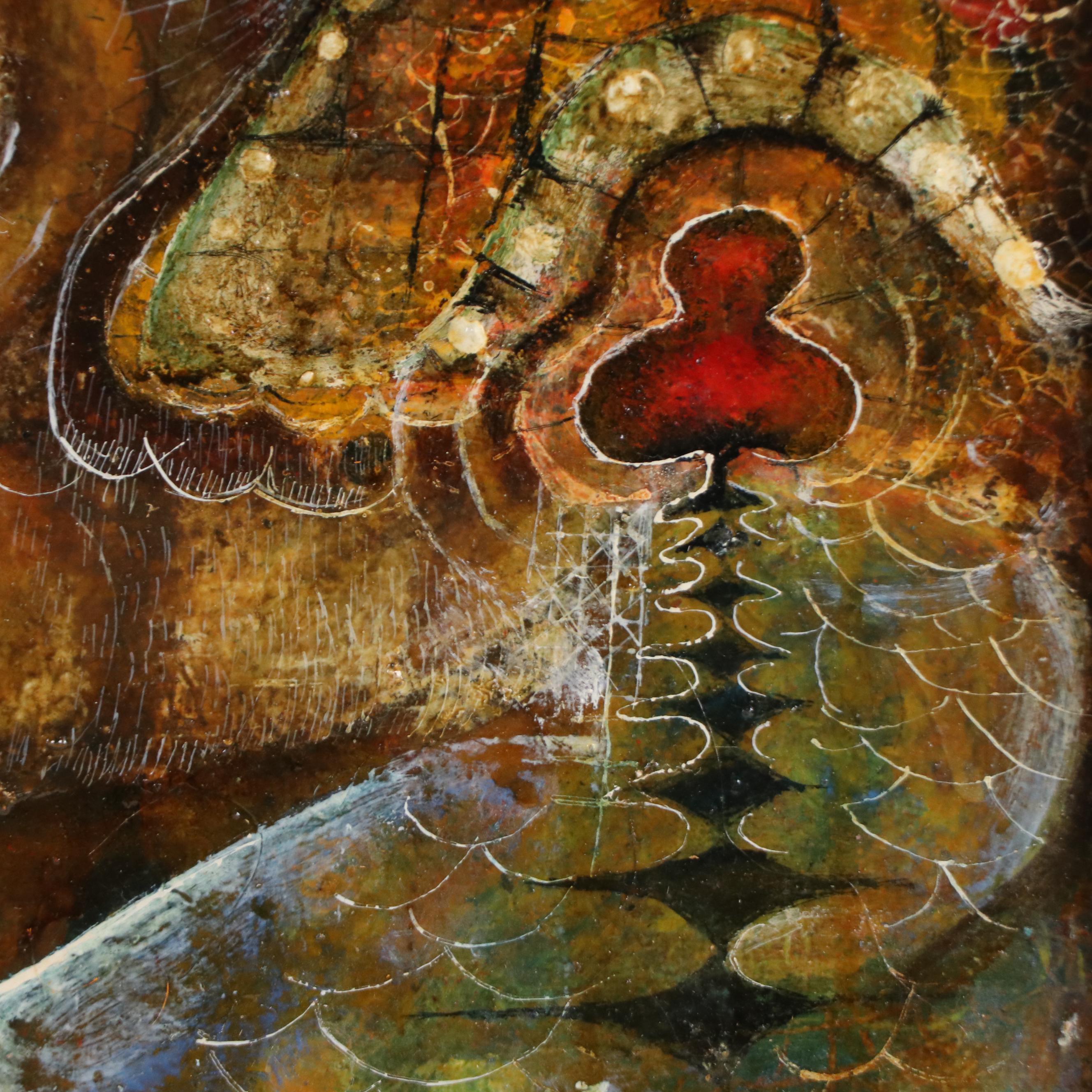 Nikolay Manuylov "Kuk" Surrealistic Oil Painting, Circa 1990