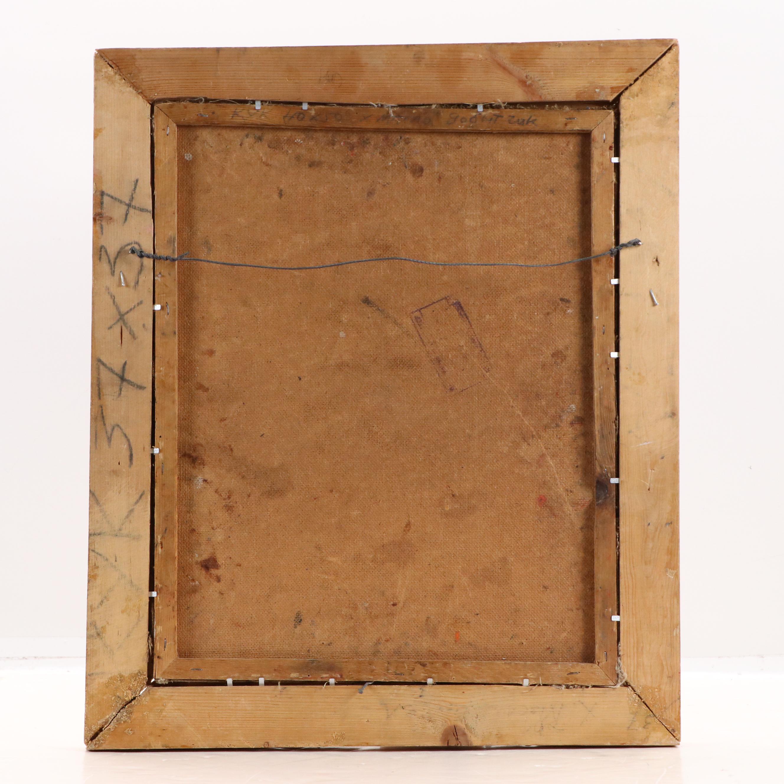 Nikolay Manuylov "Kuk" Surrealistic Oil Painting, Circa 1990