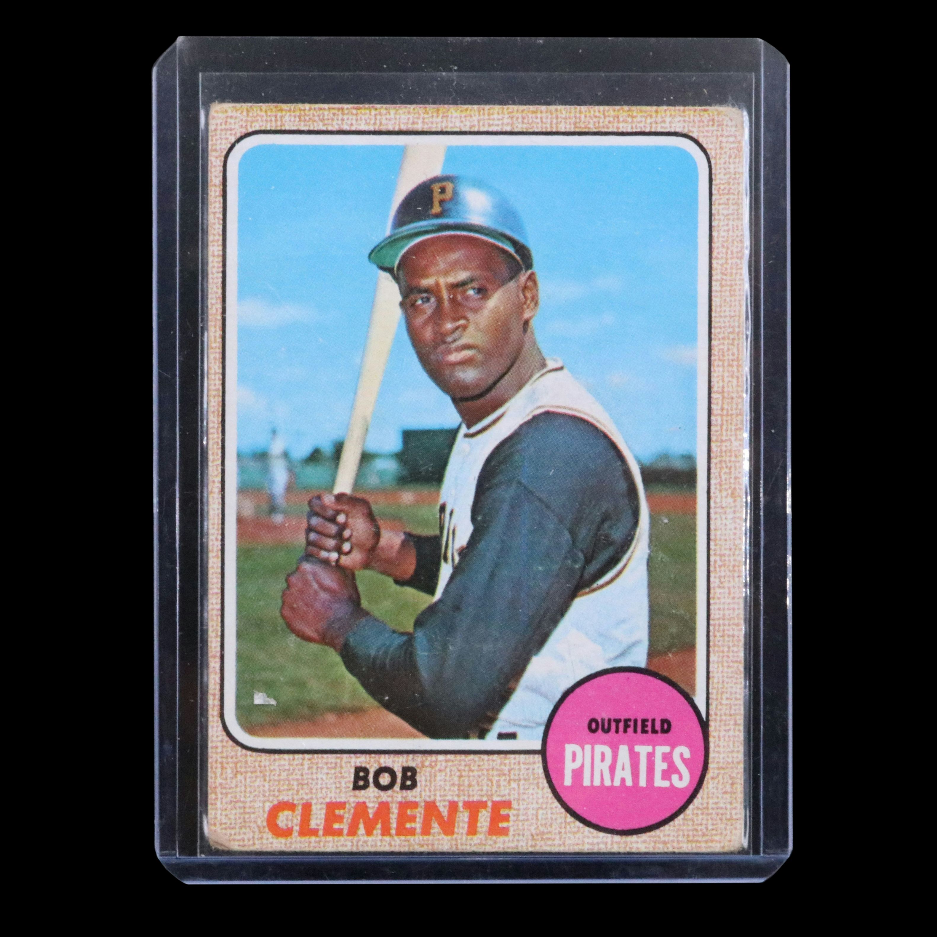 1968 Topps Roberto Clemente Pittsburgh Pirates Baseball Card