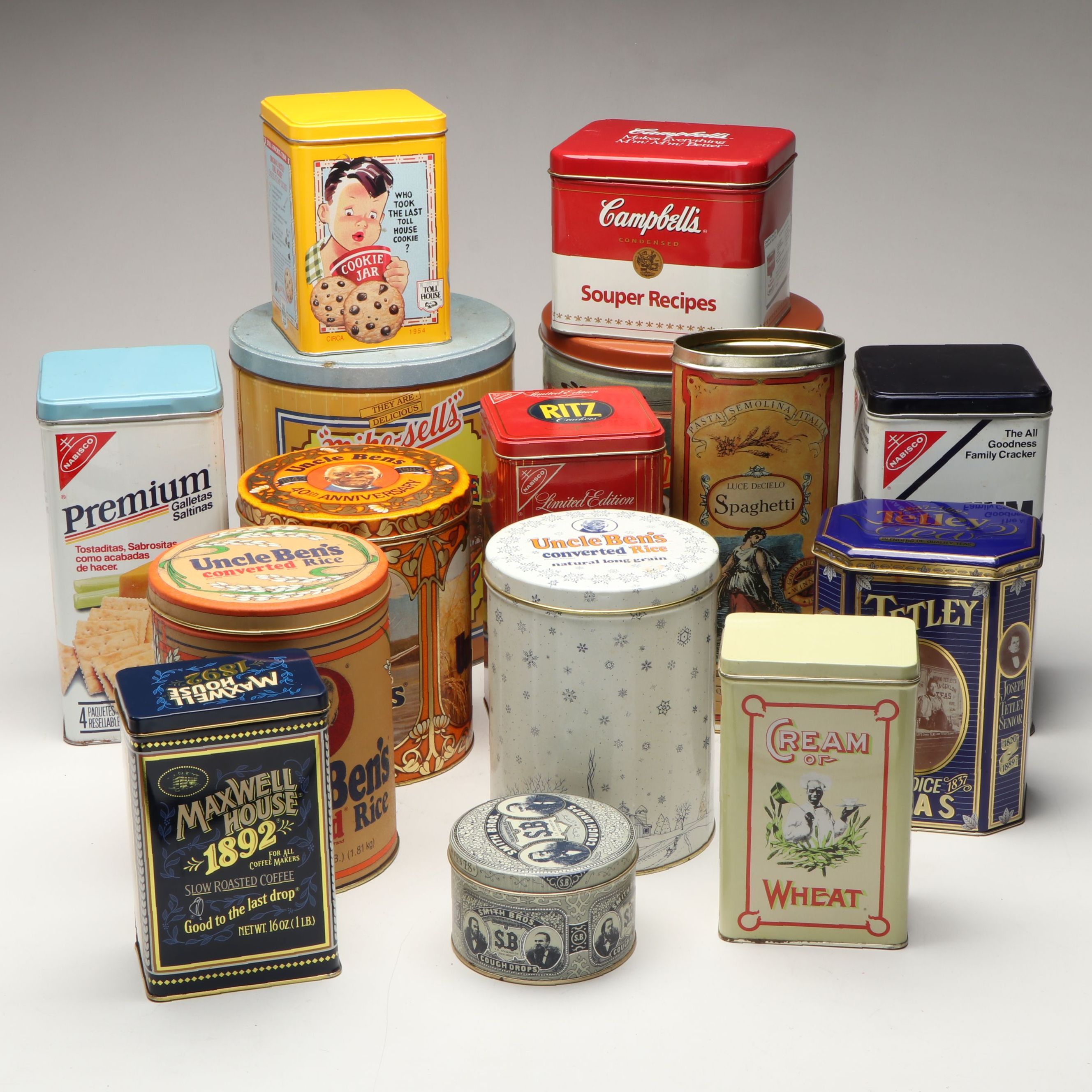 Campbell's, Ritz, Toll House Cookies and Other Food Tins