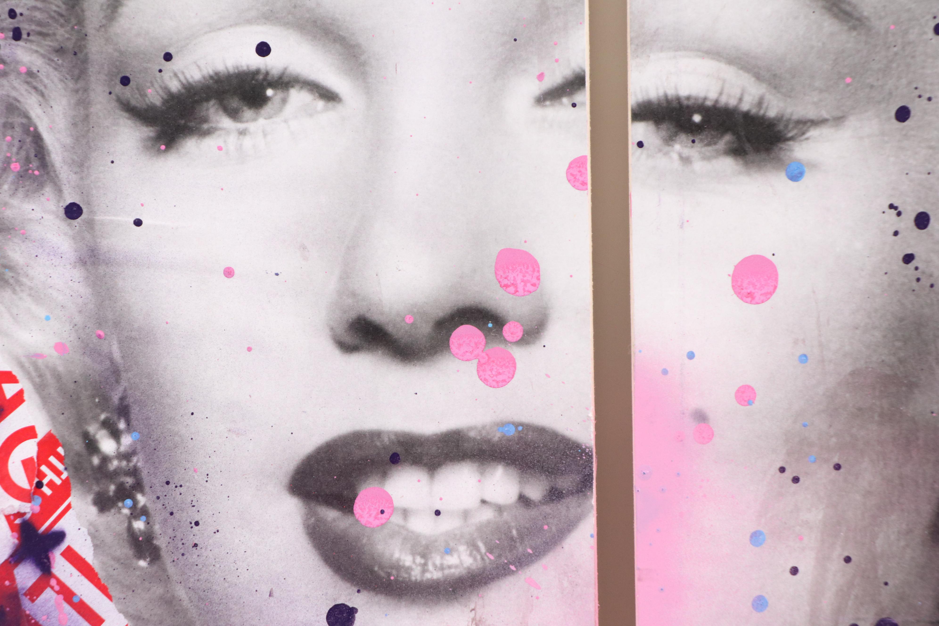 Zax Mixed Media Pop Art Diptych on Skateboard Decks, 21st Century