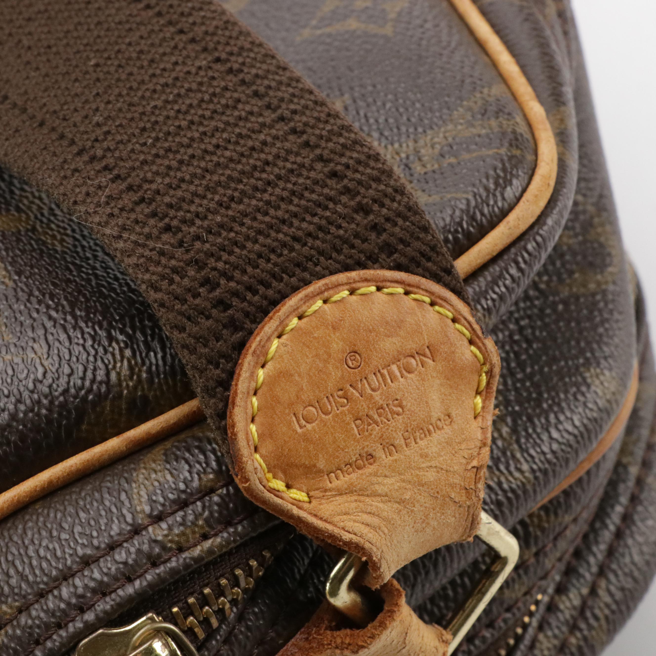 Louis Vuitton Reporter PM Crossbody Bag in Monogram Canvas and Leather Trim