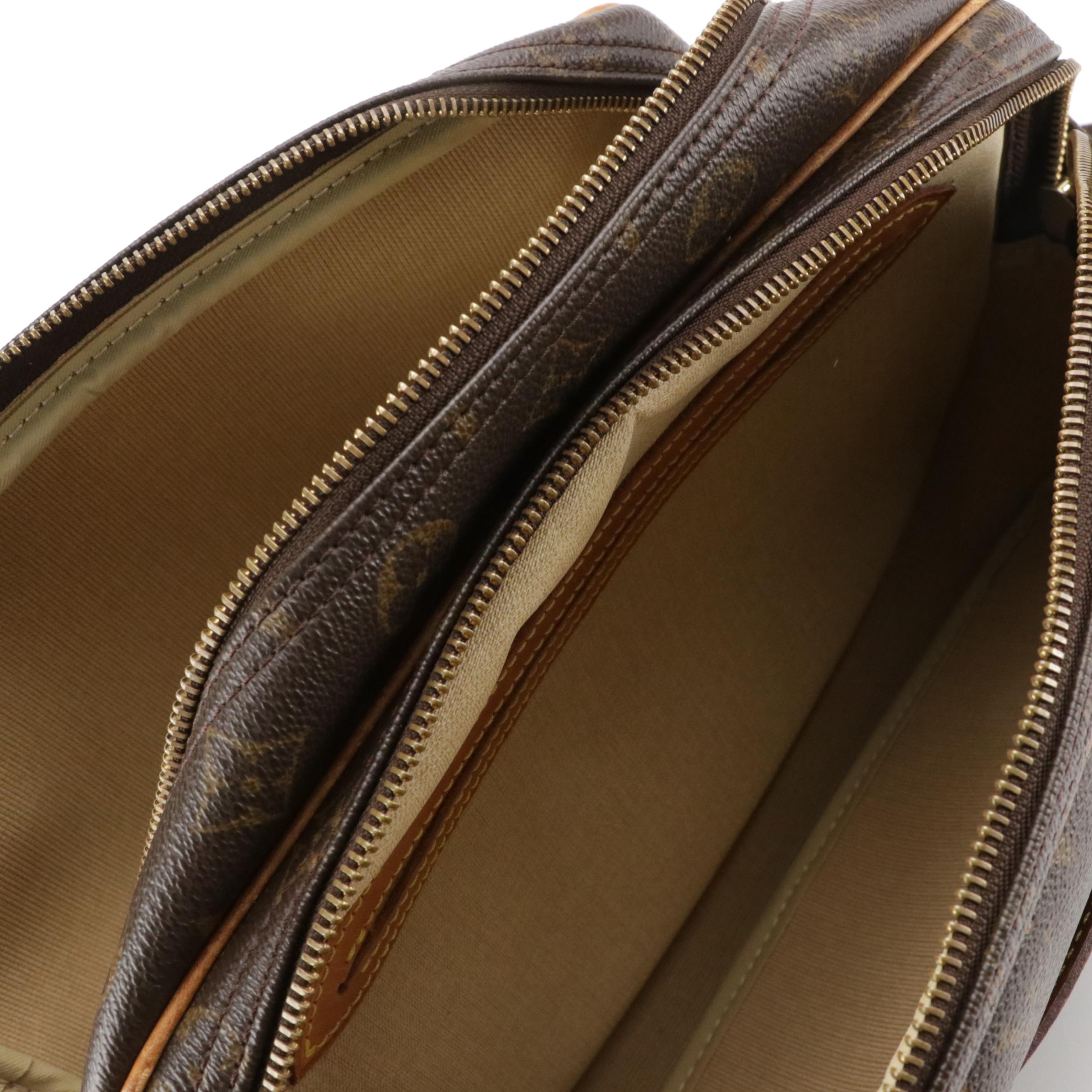 Louis Vuitton Reporter PM Crossbody Bag in Monogram Canvas and Leather Trim