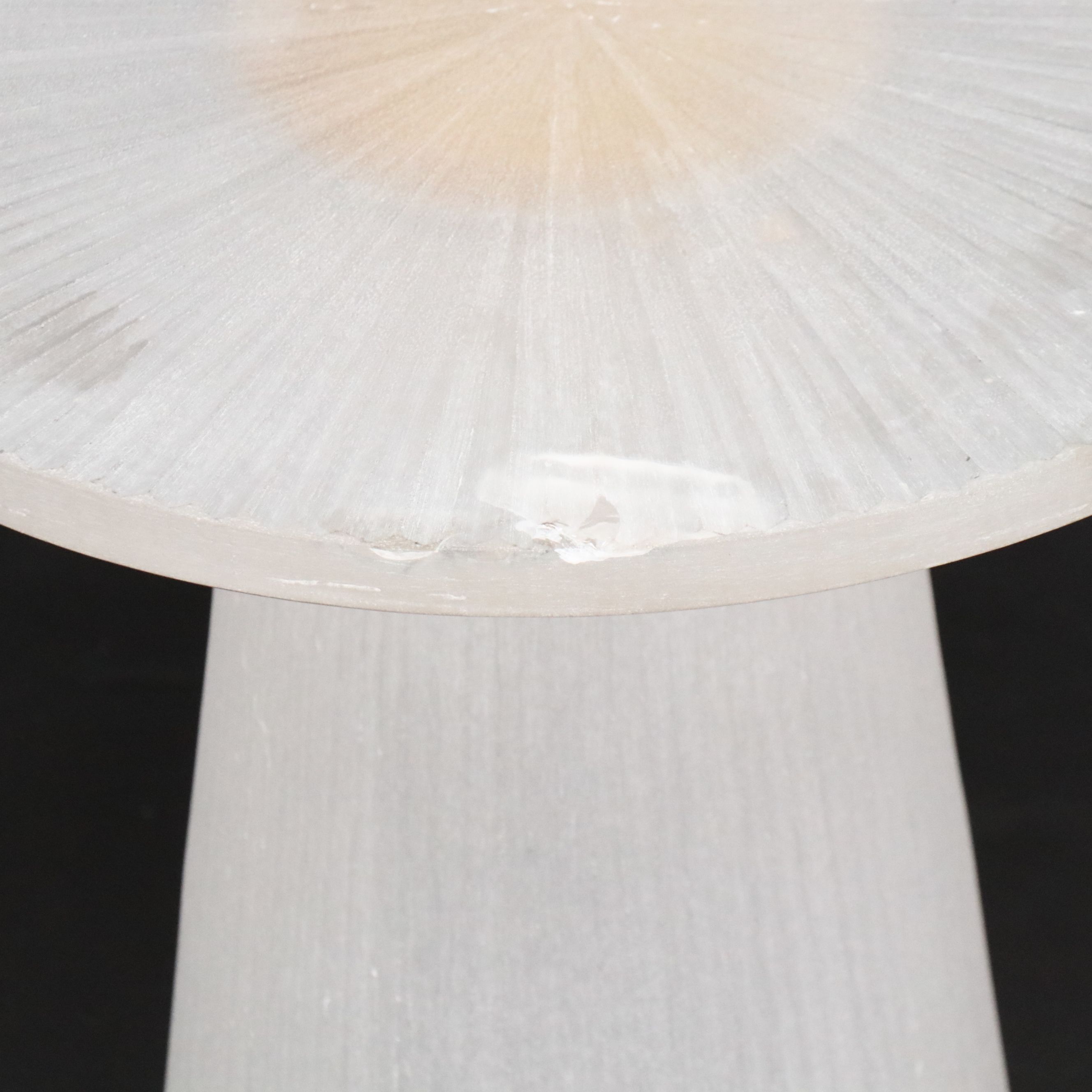 Pair of Contemporary Modern Frosted Glass Accent Tables