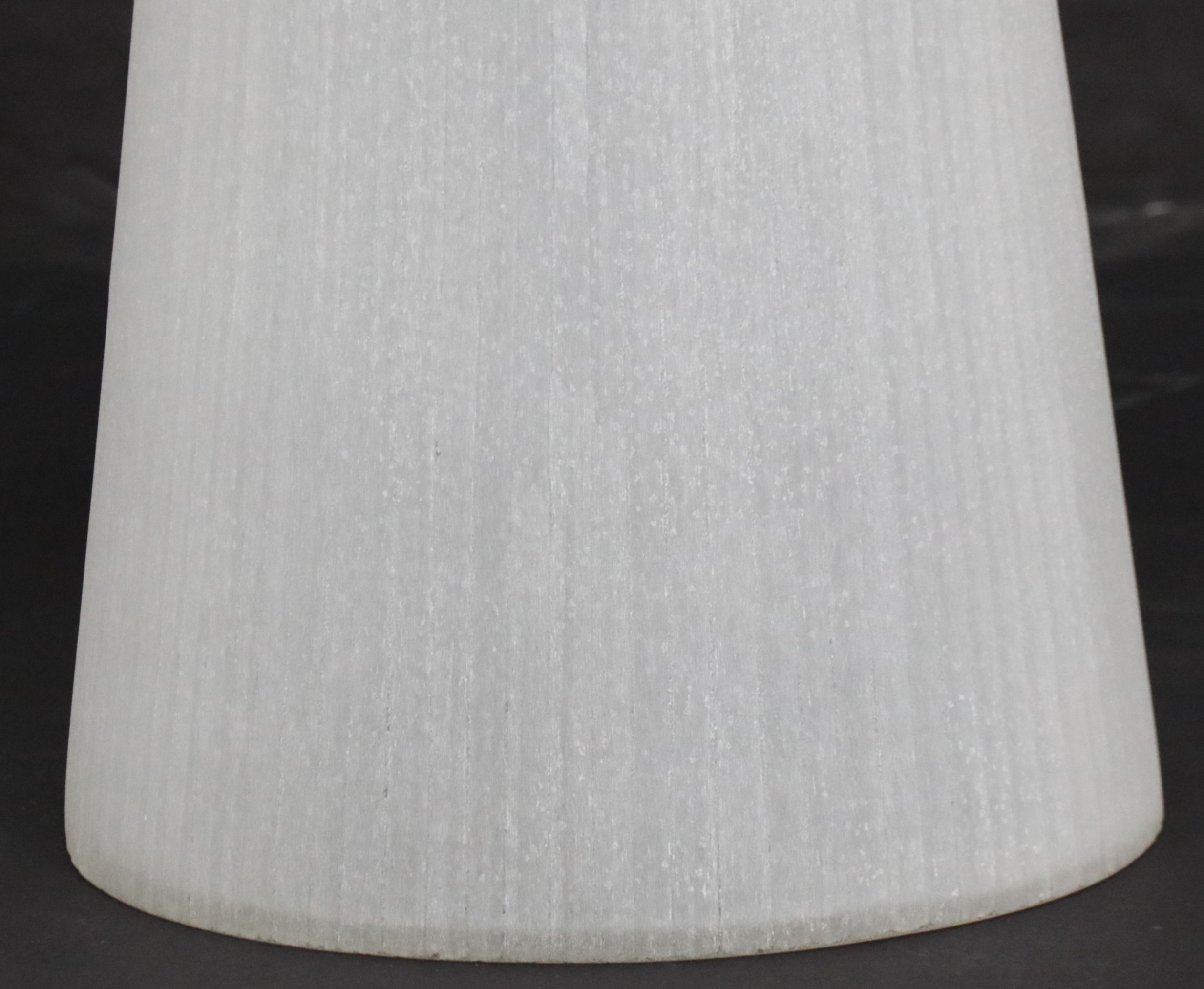 Pair of Contemporary Modern Frosted Glass Accent Tables