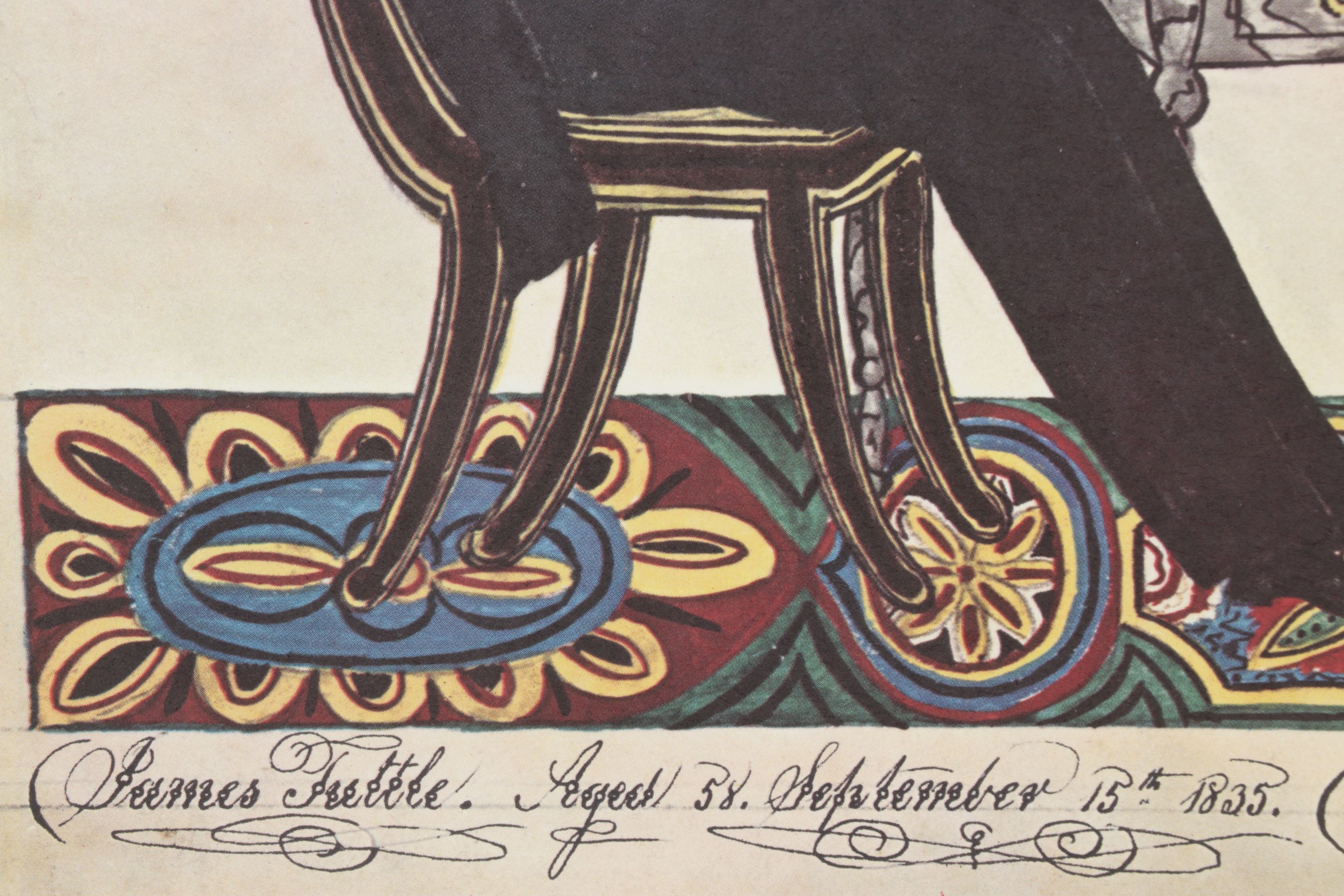 Offset Lithograph after Joseph H. Davis "James and Sarah Tuttle," 1836