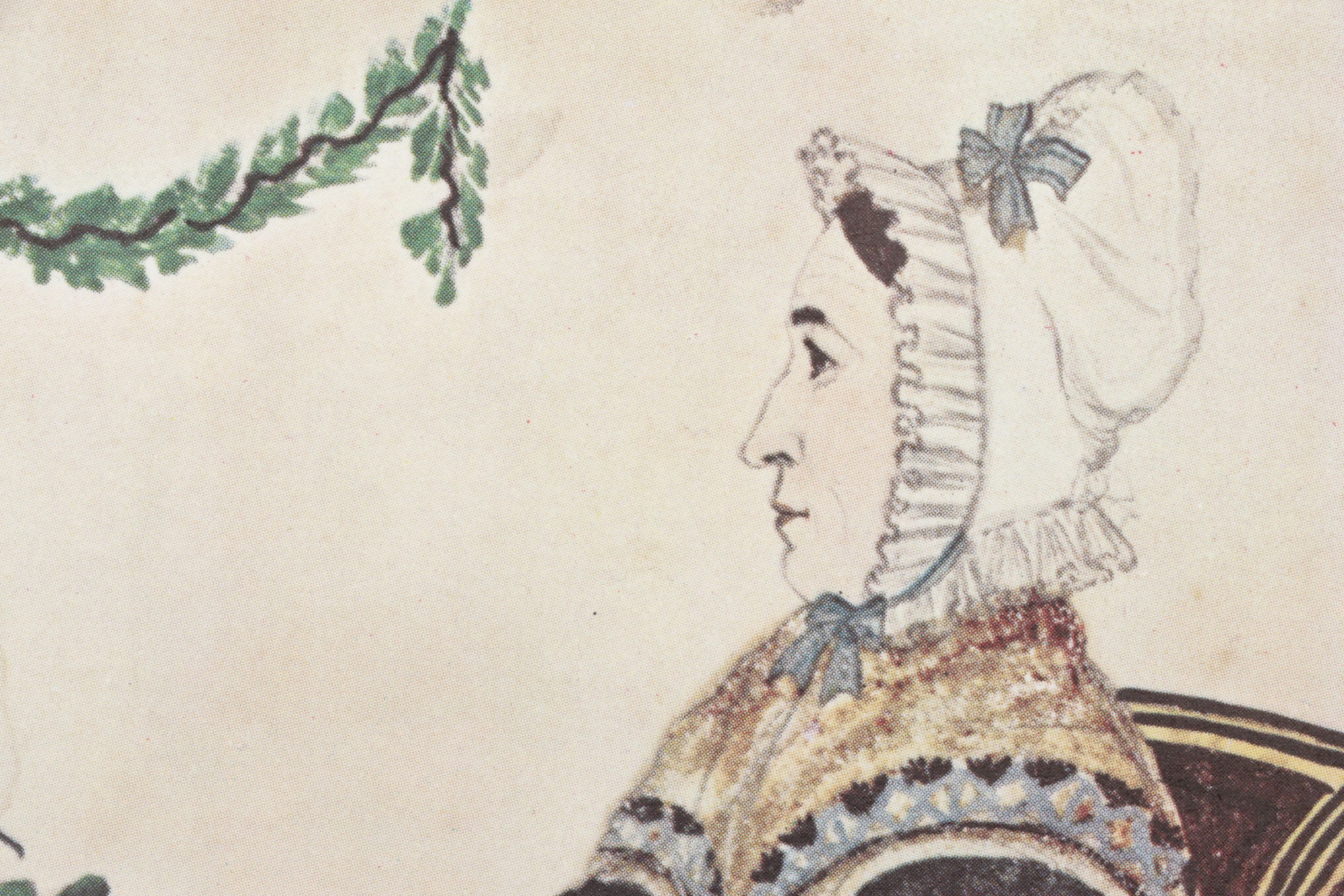 Offset Lithograph after Joseph H. Davis "James and Sarah Tuttle," 1836