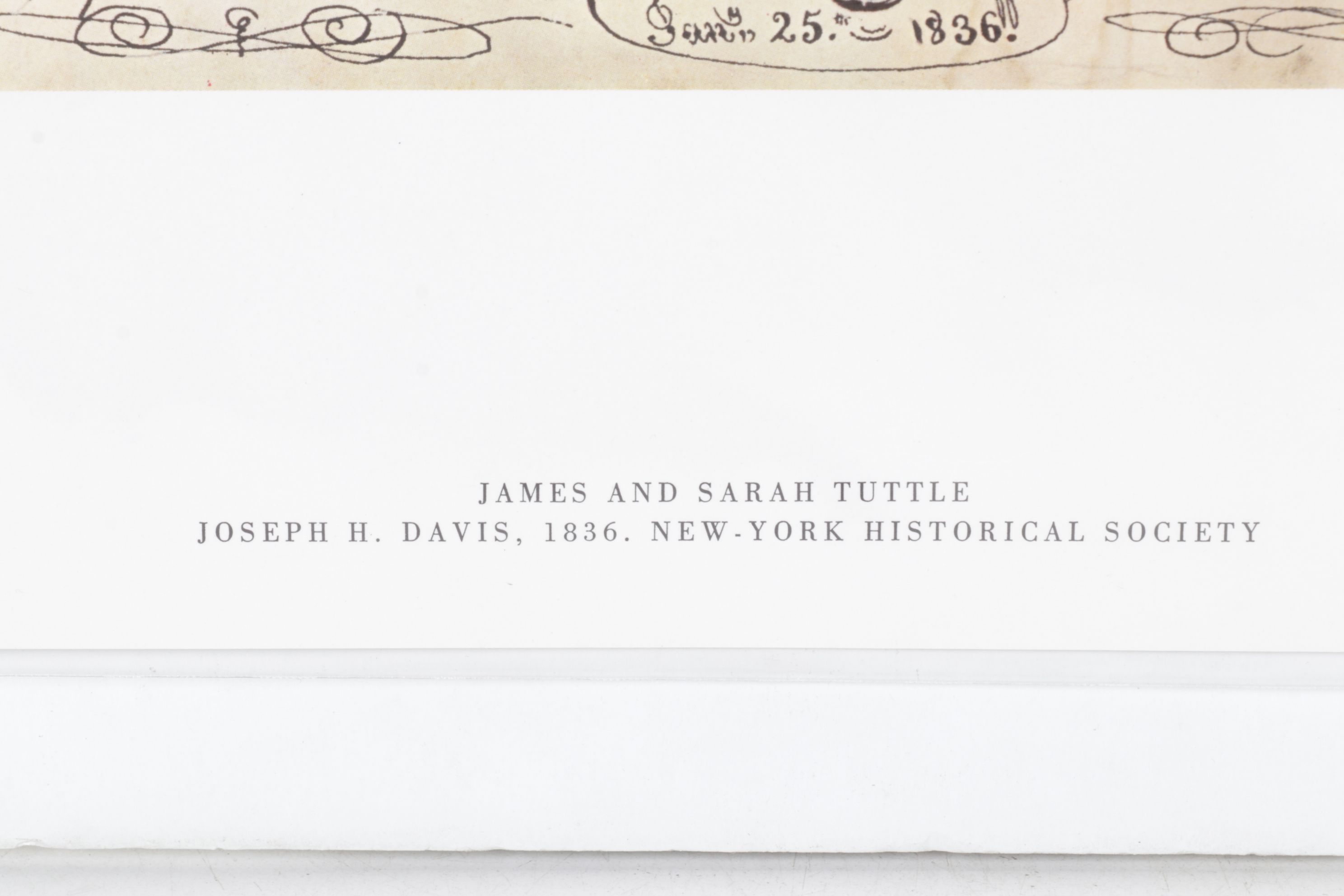 Offset Lithograph after Joseph H. Davis "James and Sarah Tuttle," 1836