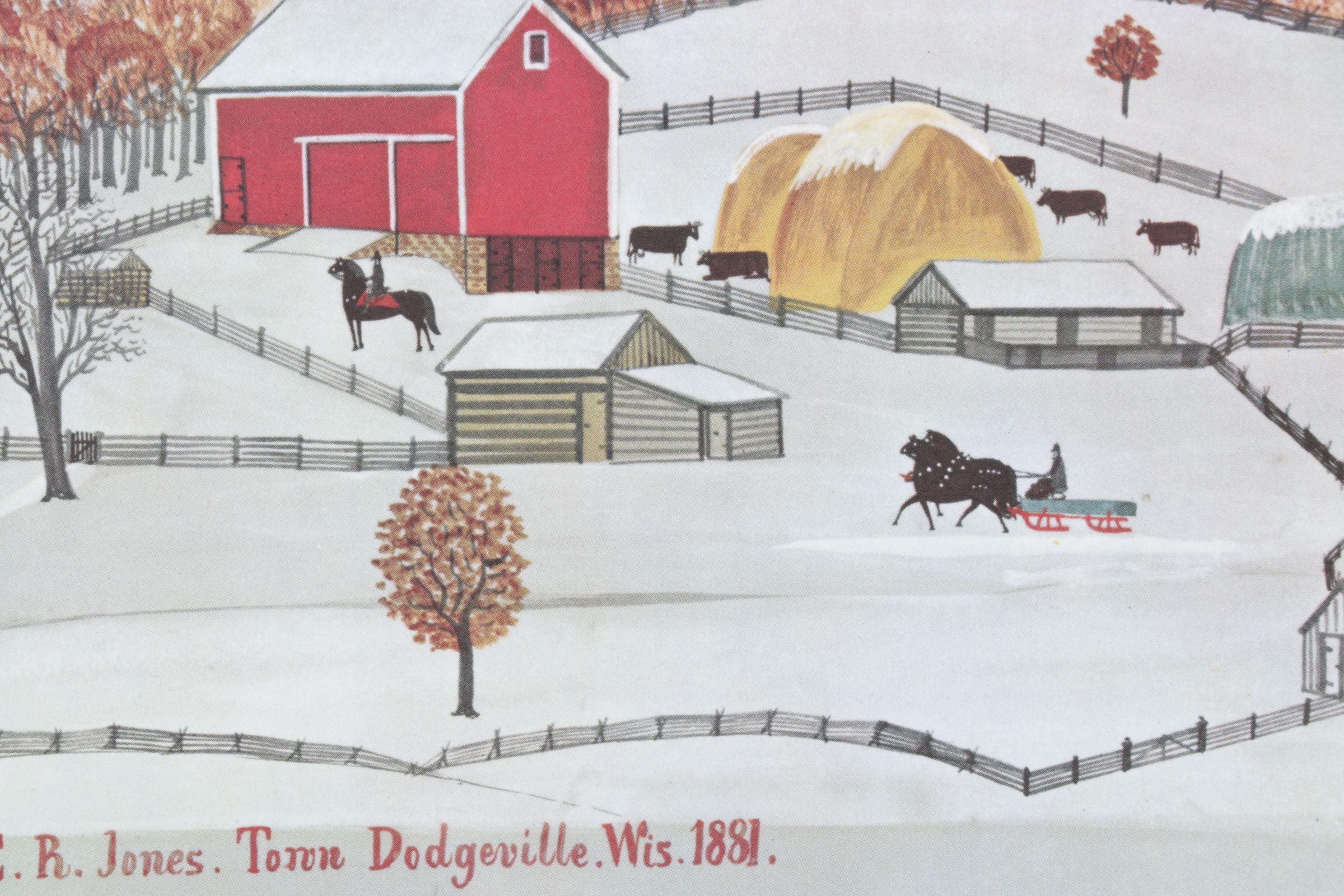 Offset Lithograph after Paul Seifert "Residence of Mr. E.R. Jones," 1881