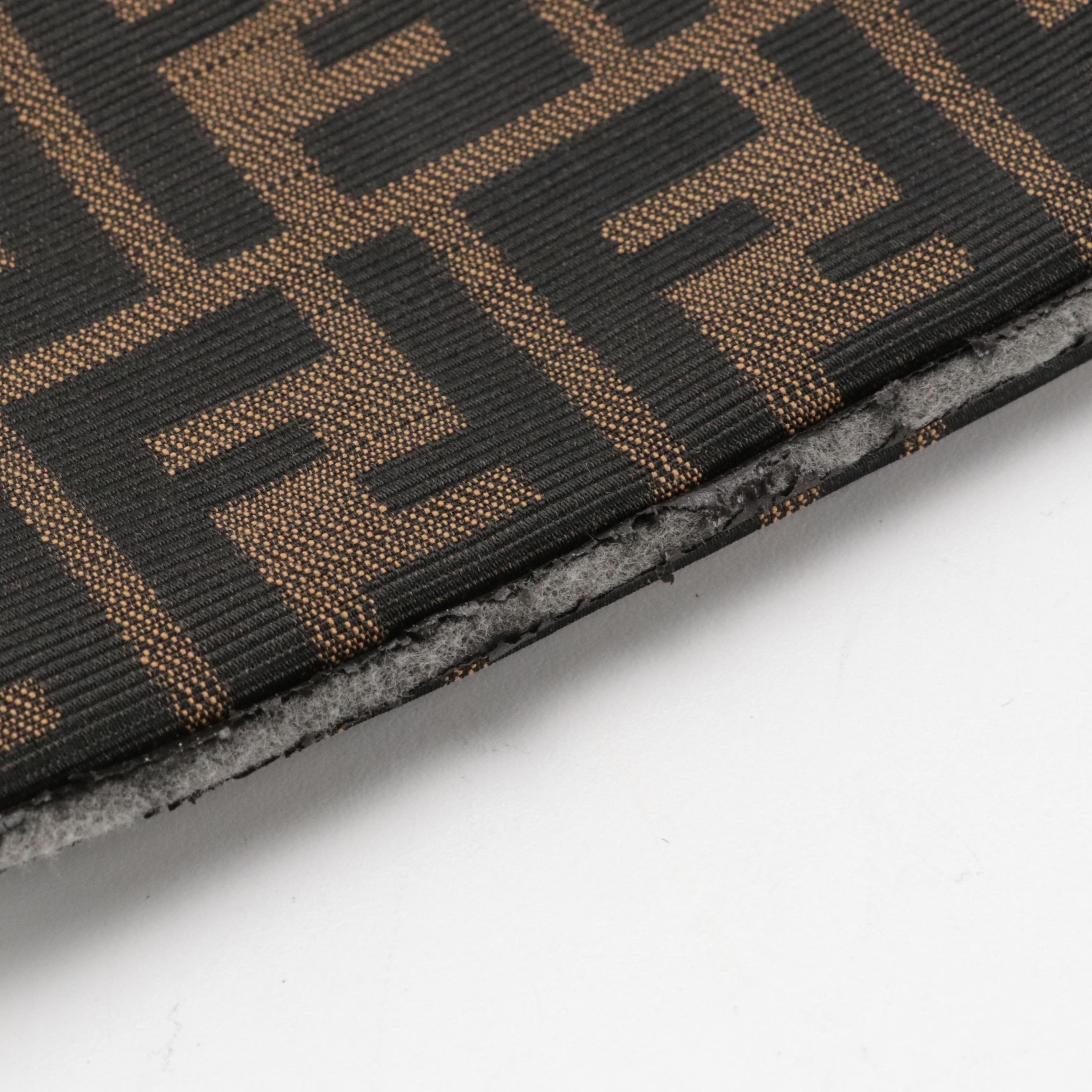 Fendi Mamma Baguette Sling Bag in FF Zucca Canvas and Leather