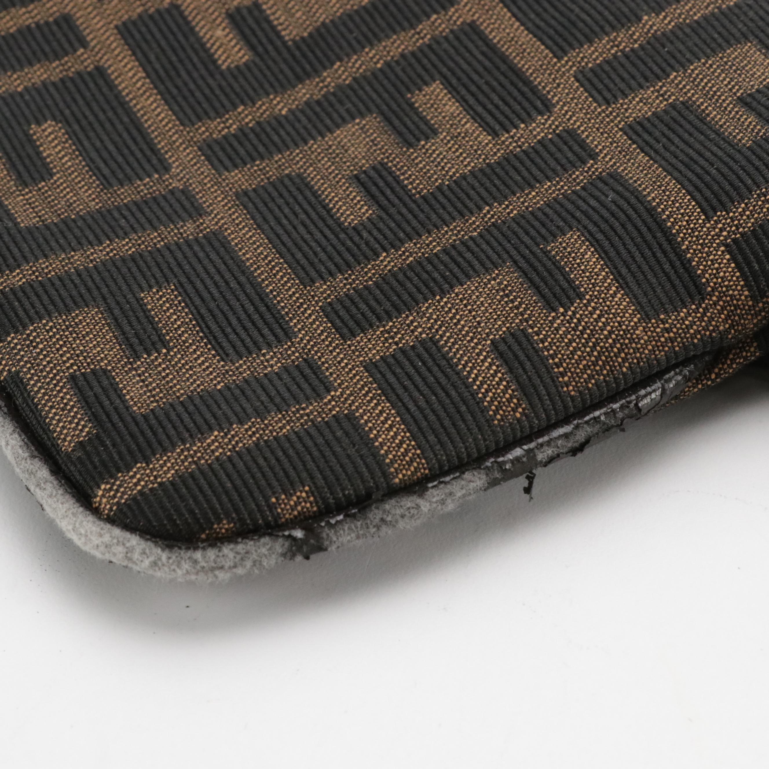 Fendi Mamma Baguette Sling Bag in FF Zucca Canvas and Leather