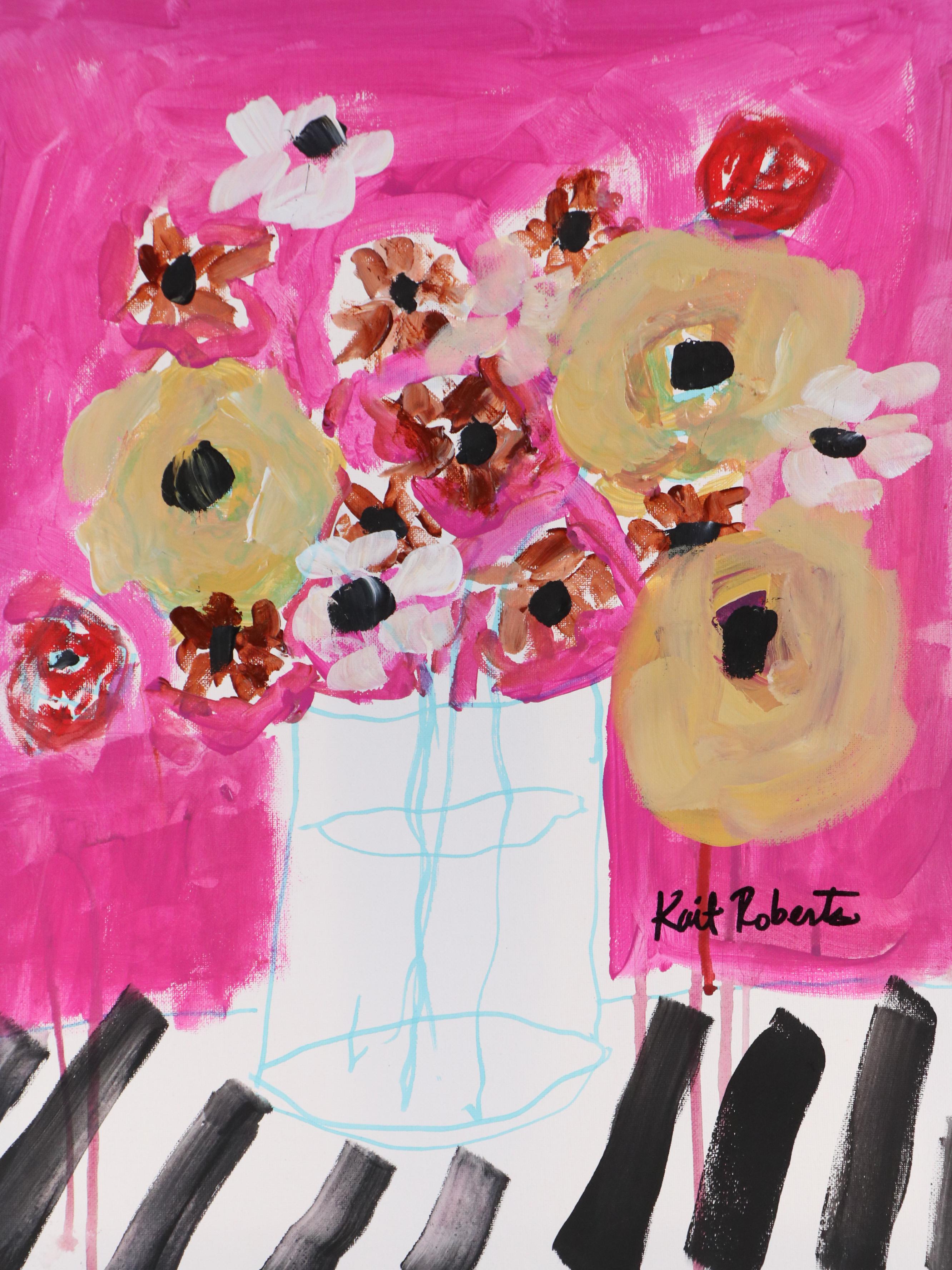 Kait Roberts Stylized Acrylic Painting "Dreamer," 2025