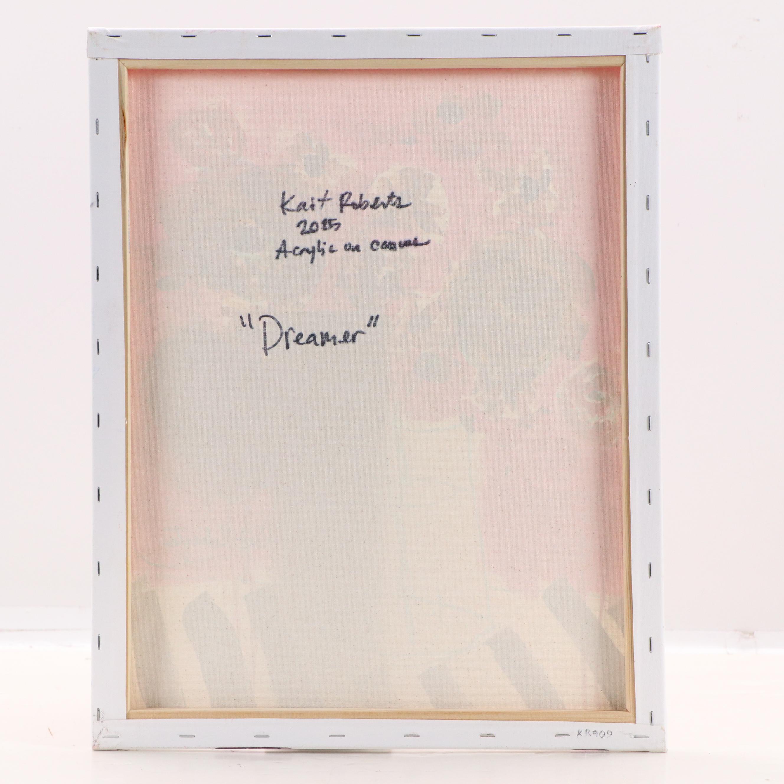 Kait Roberts Stylized Acrylic Painting "Dreamer," 2025