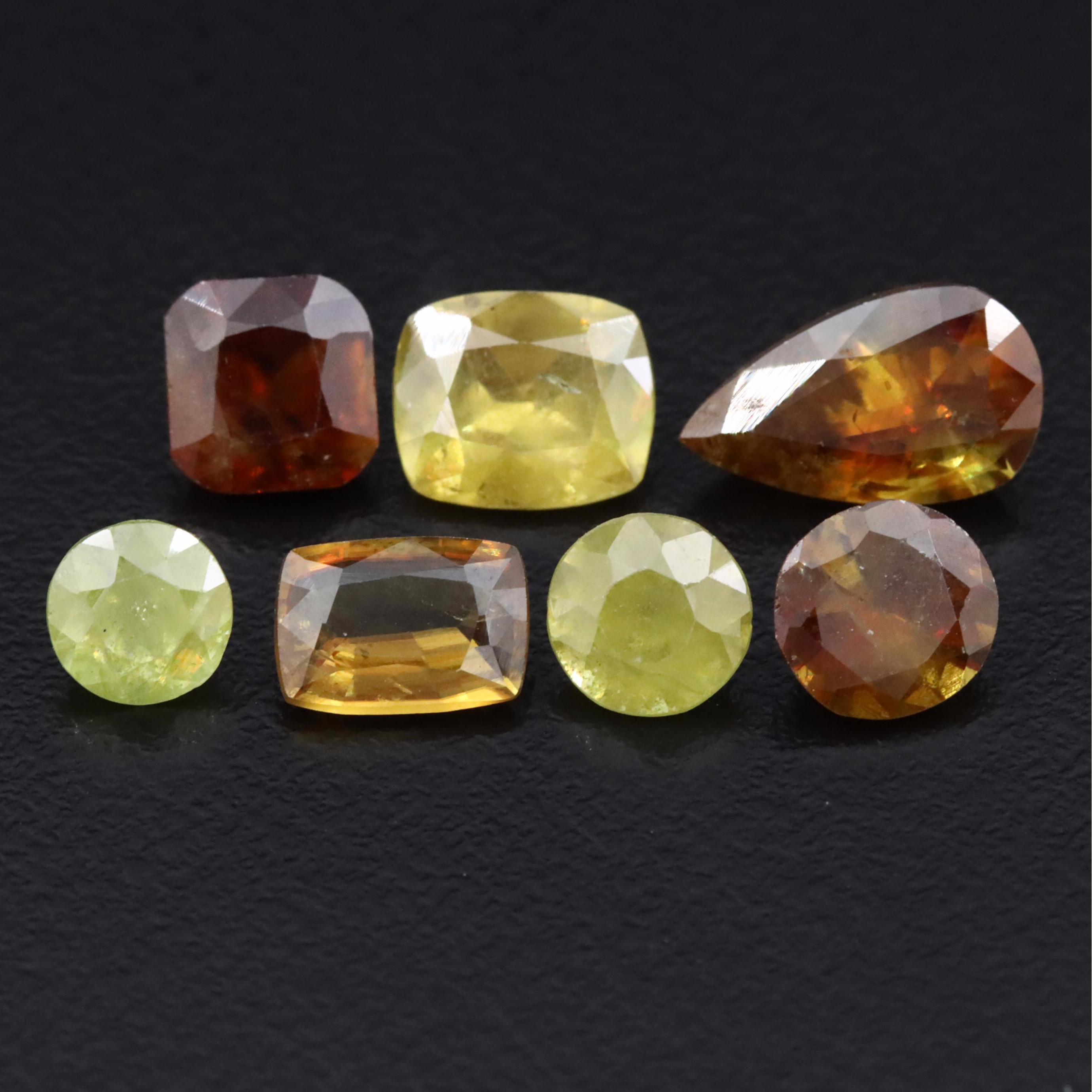 Loose 9.33 CTW Sphene Lot