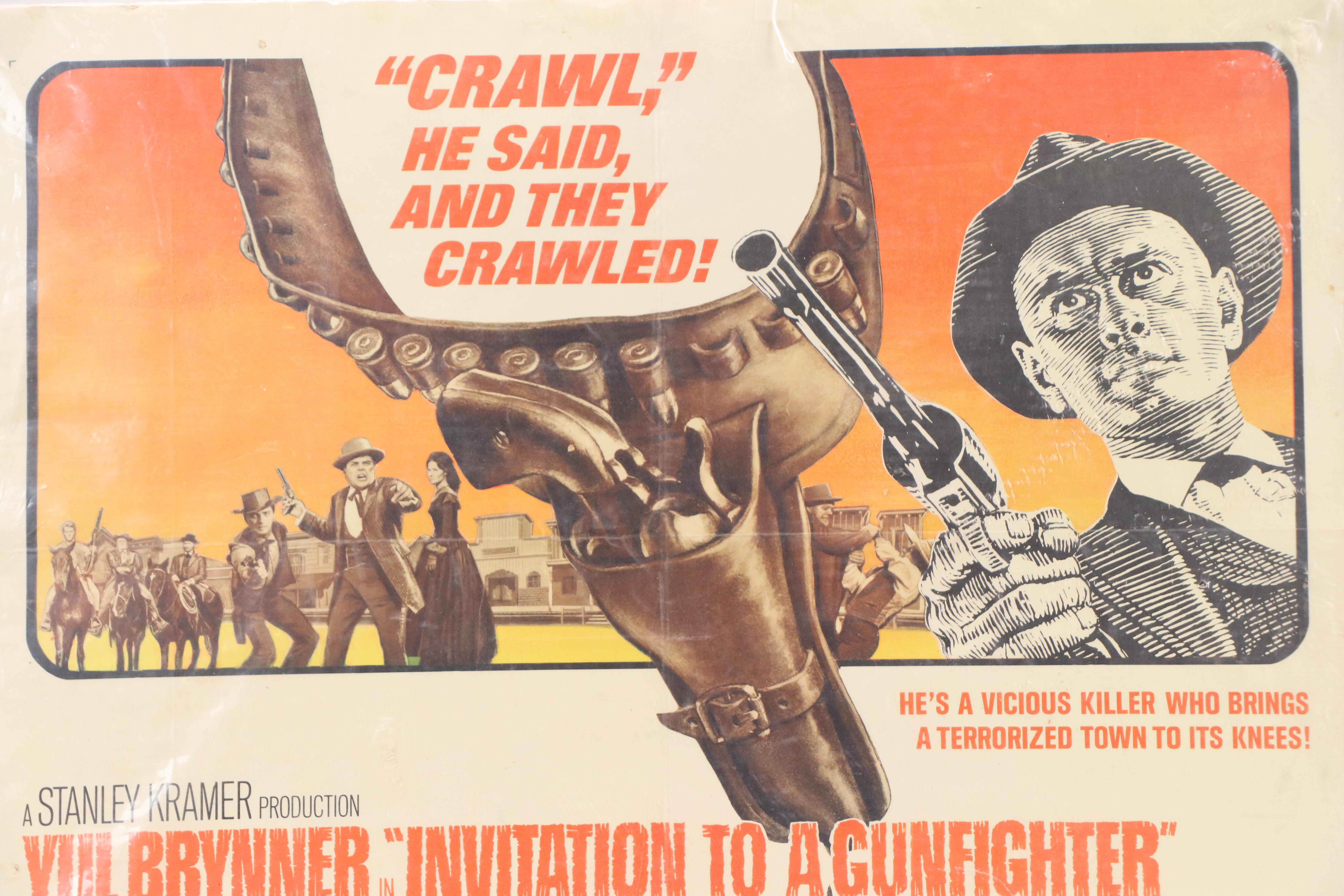 Yul Brynner "Invitation to a Gunfighter" Movie Poster, 1964