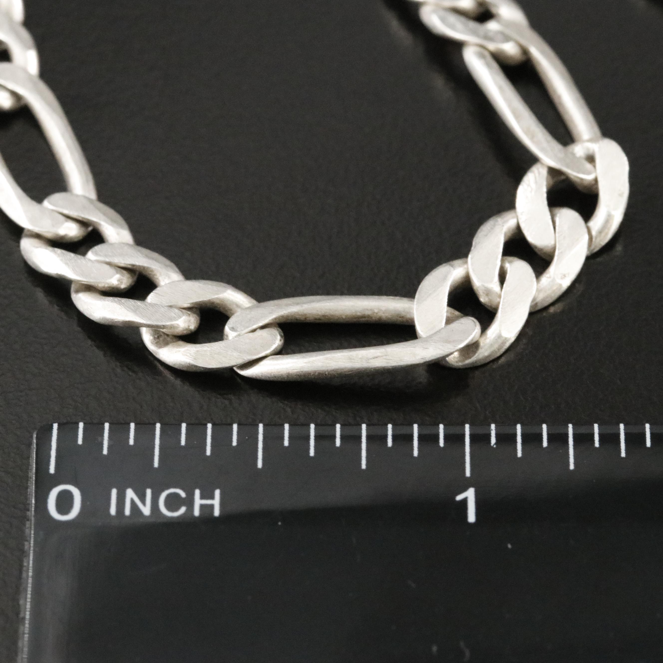 Sterling Silver Figaro Chain