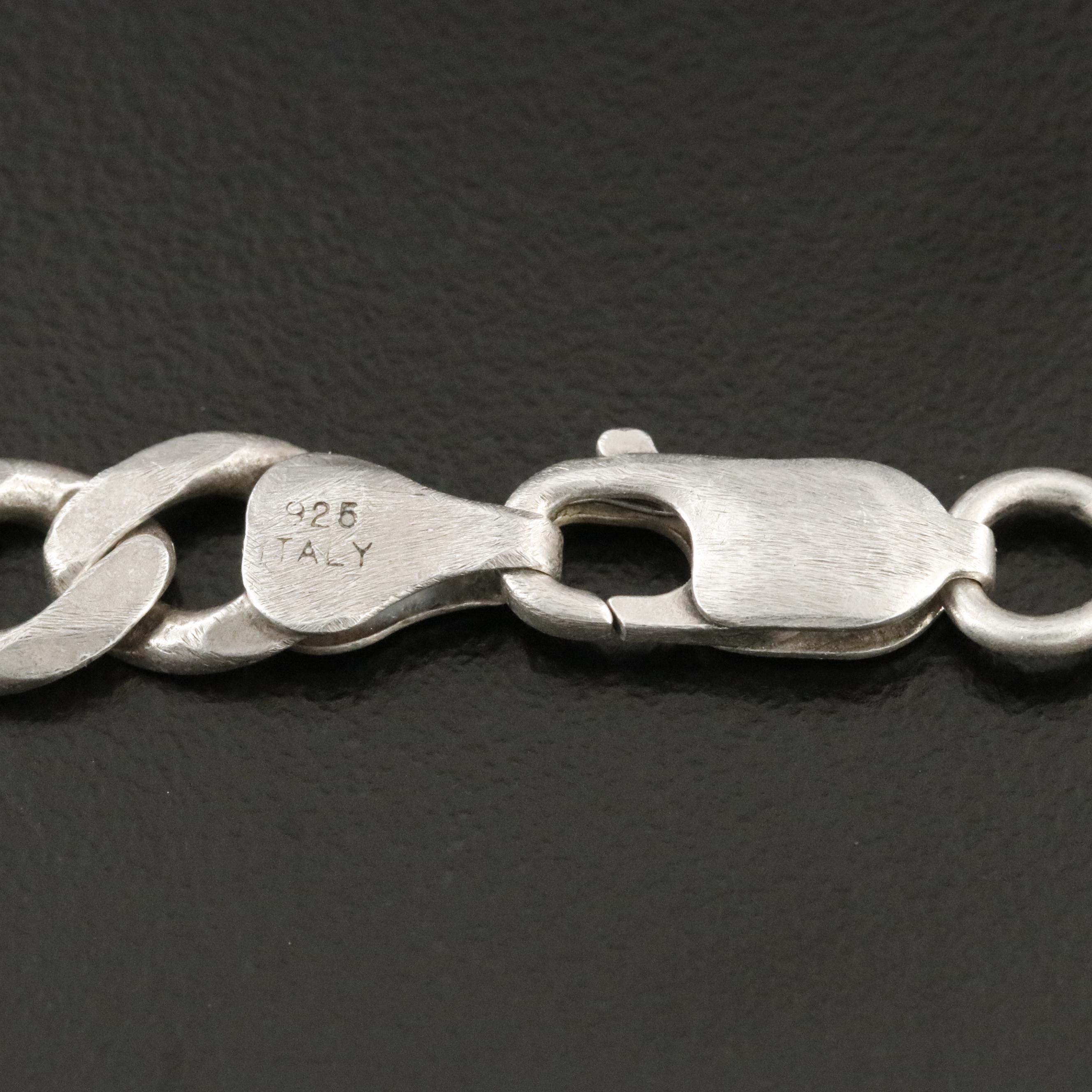Sterling Silver Figaro Chain