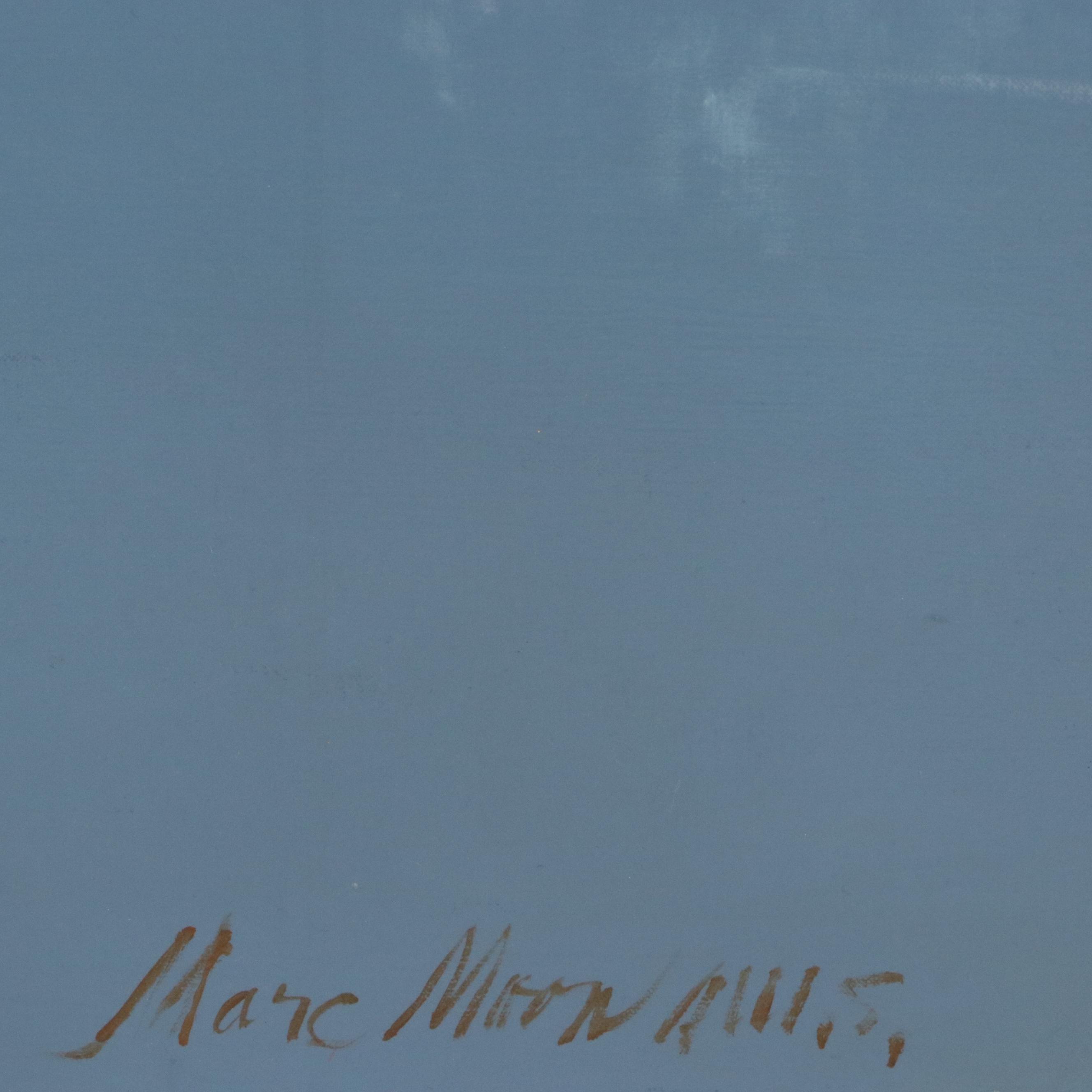 Marc Moon Oil Painting "Golf Course in Canton, OH," Mid to Late 20th C.