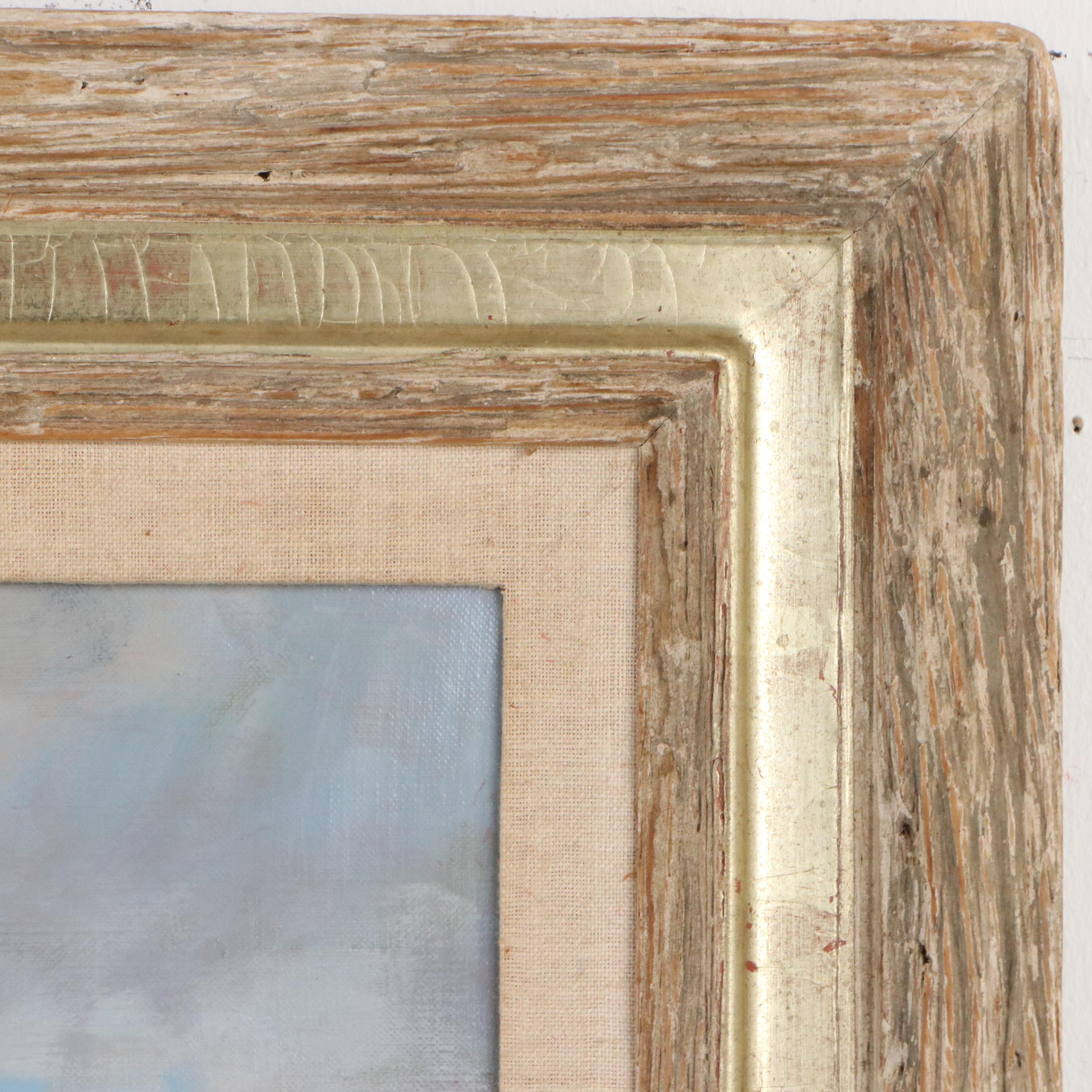 Marc Moon Oil Painting "Golf Course in Canton, OH," Mid to Late 20th C.