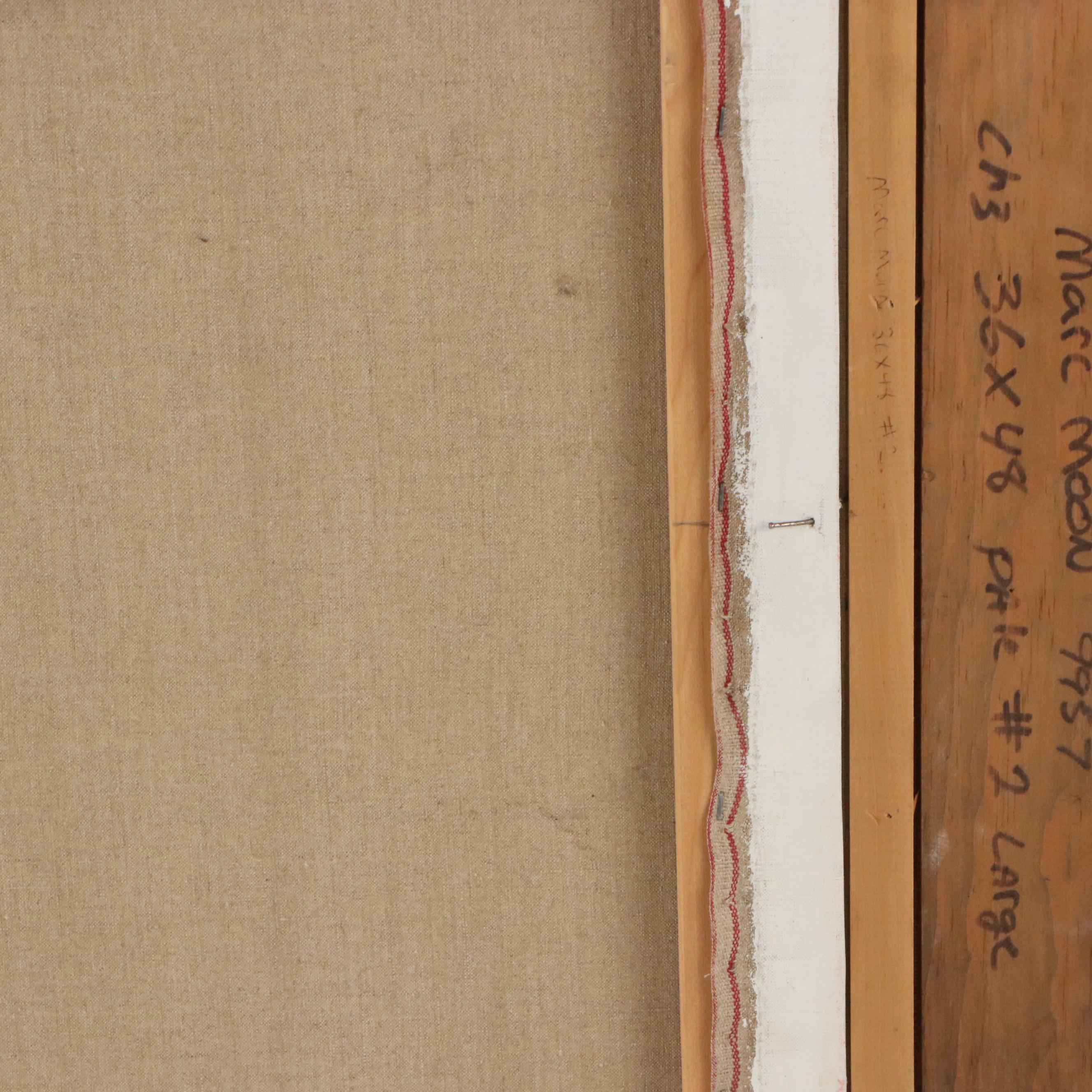 Marc Moon Oil Painting "Golf Course in Canton, OH," Mid to Late 20th C.