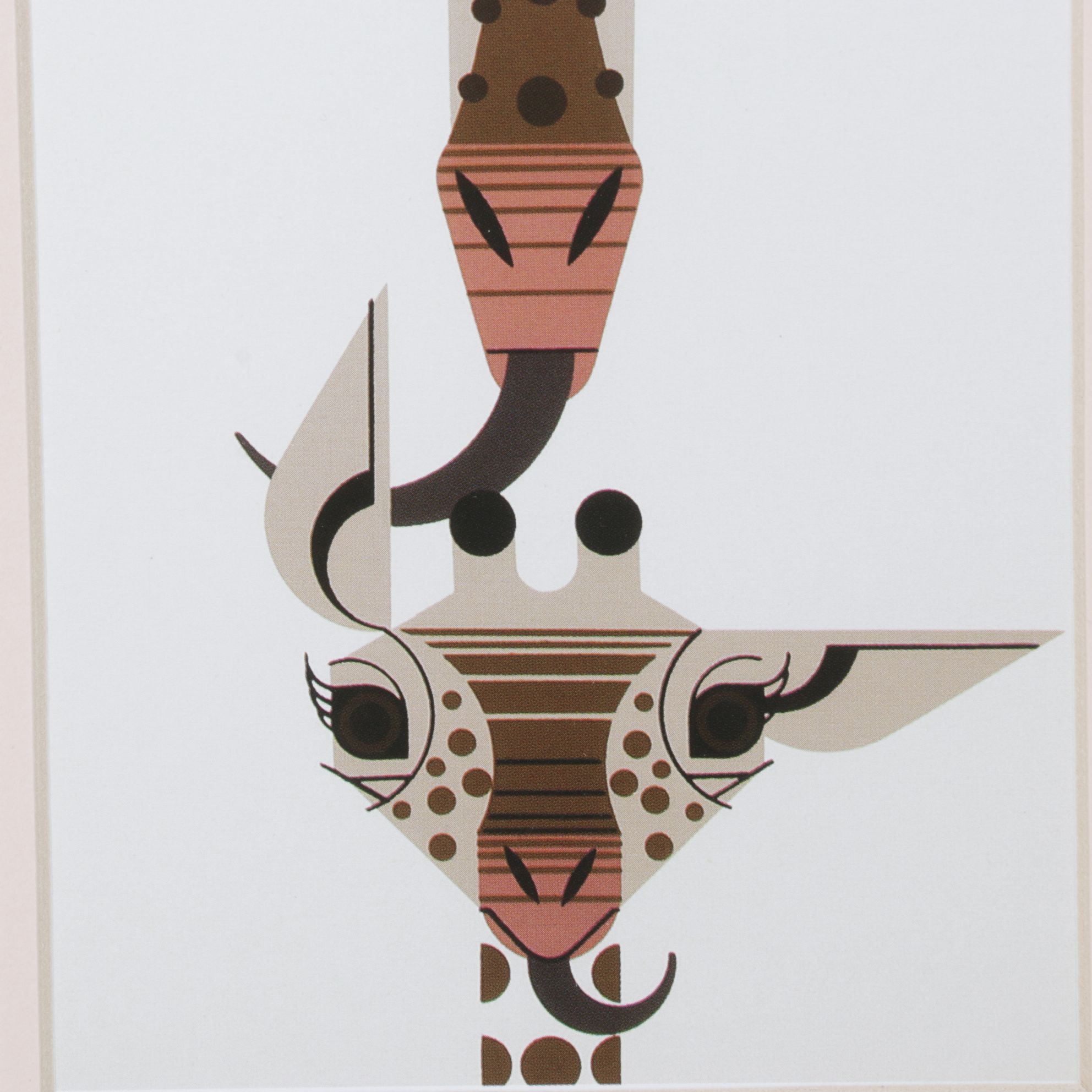 Charley Harper Offset Lithograph "Love from Above", 1976