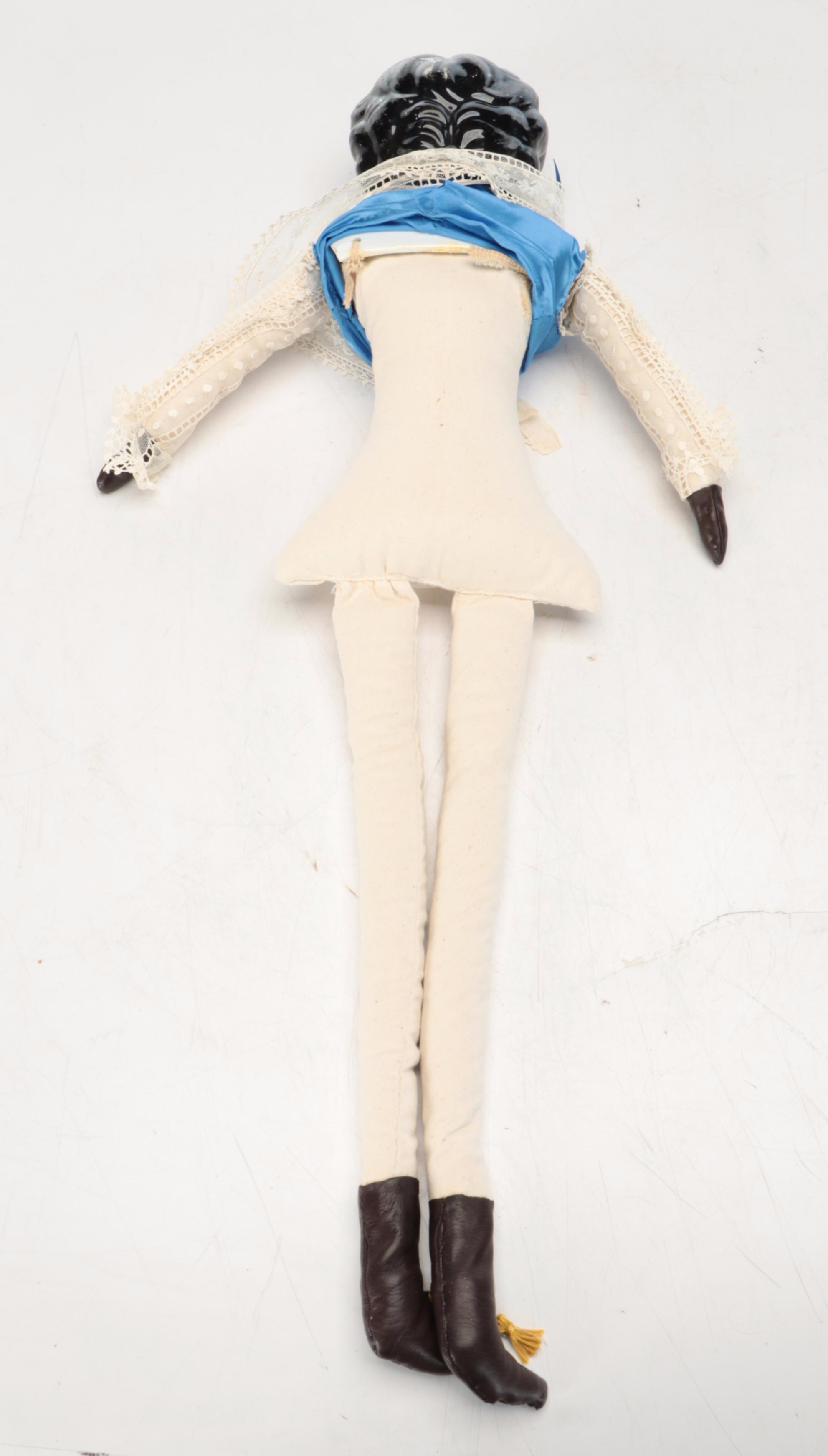 German Style Bisque and Cloth Dolls, Early 20th Century