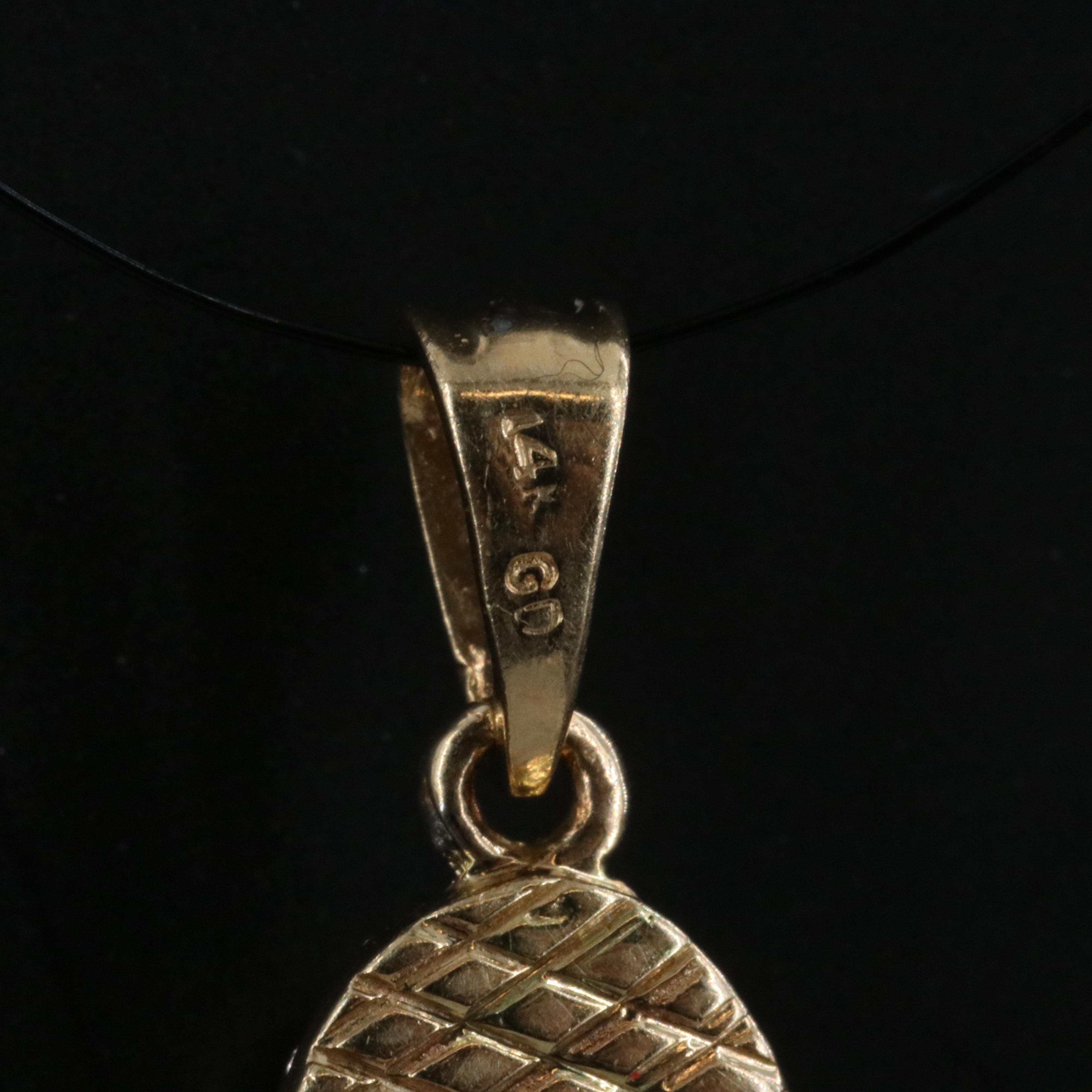 14K Mary Jane Ruby Shoe Pendant