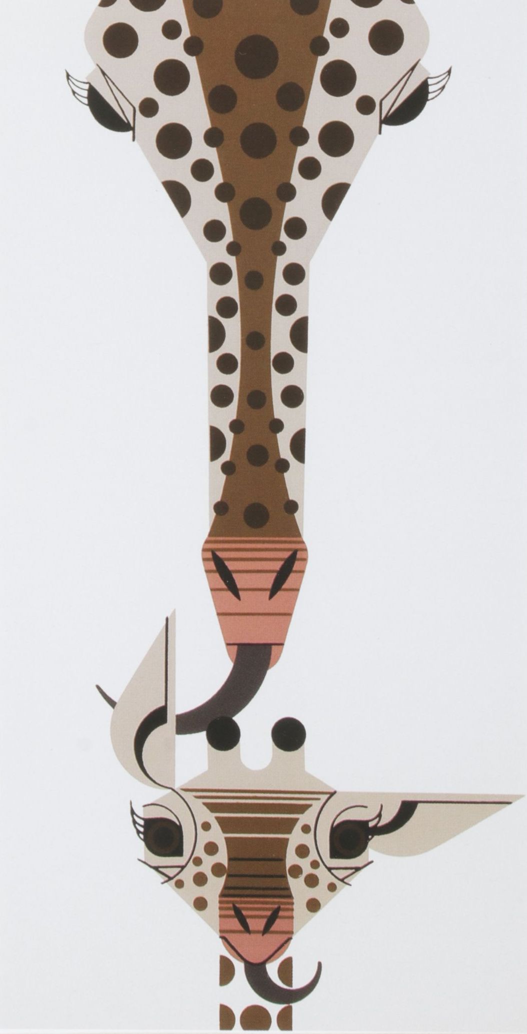 Charley Harper Offset Lithograph "Love from Above", 1976