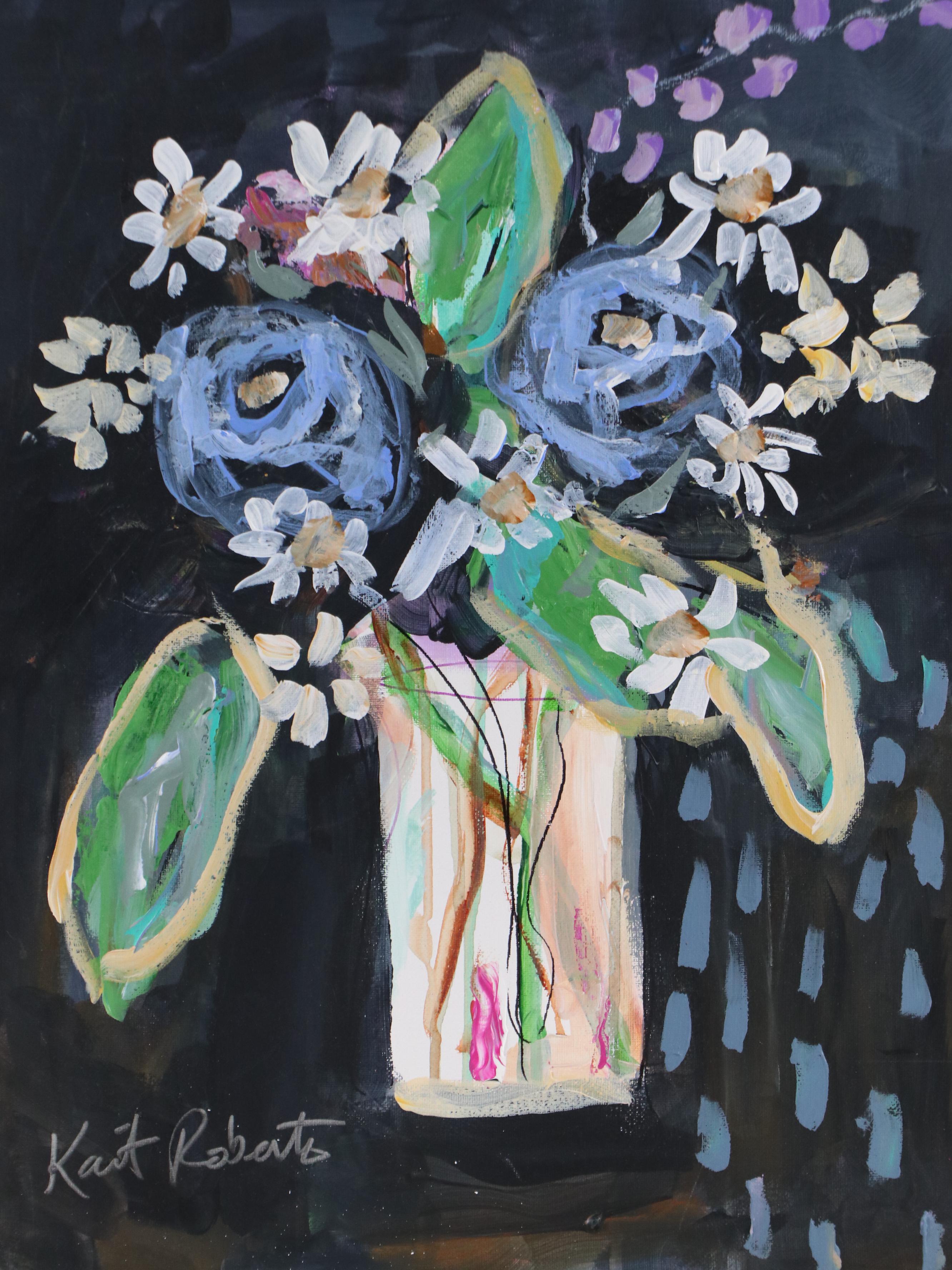 Kait Roberts Stylized Acrylic Painting "I'll Be Seeing You," 2025