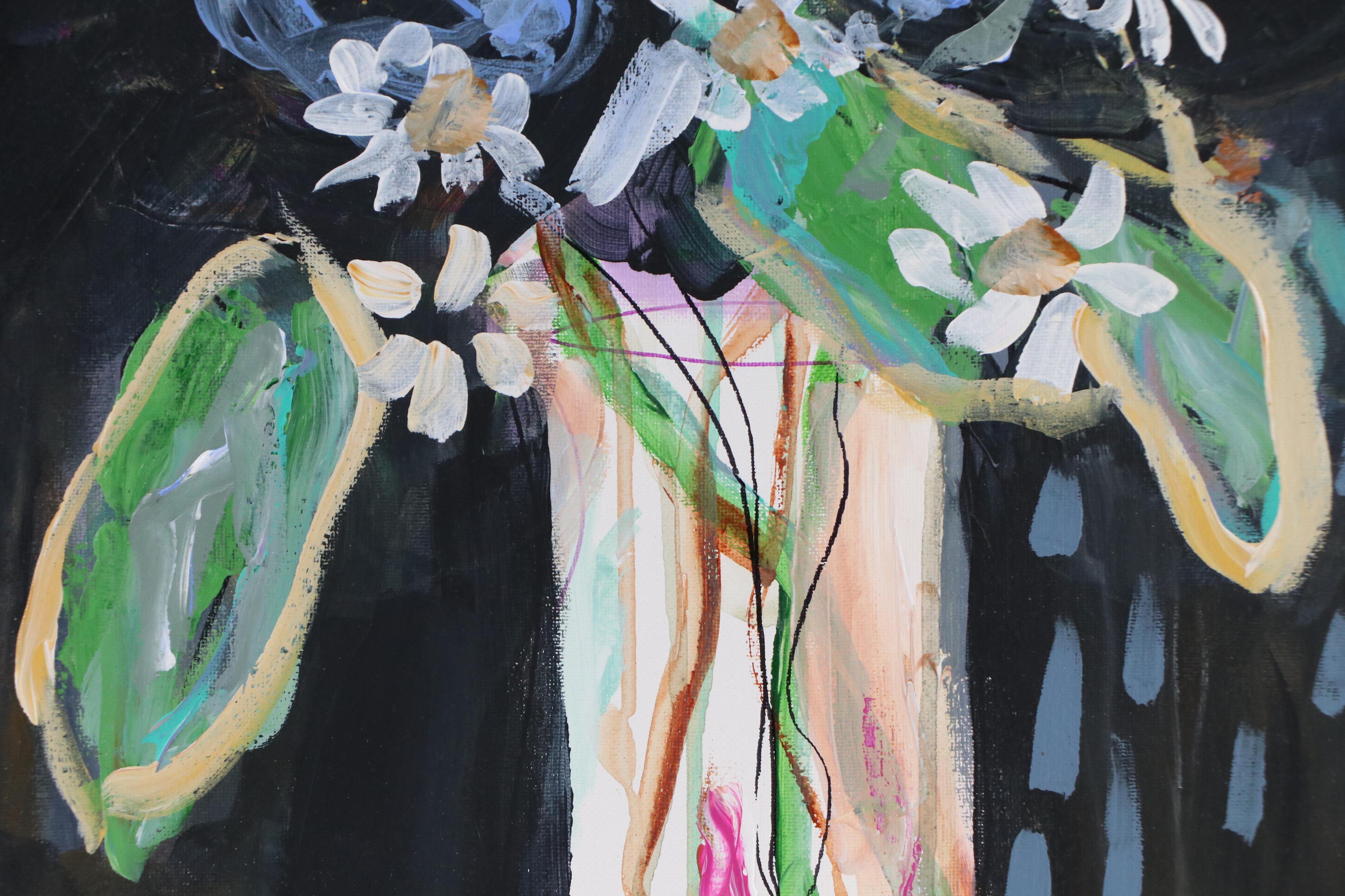 Kait Roberts Stylized Acrylic Painting "I'll Be Seeing You," 2025