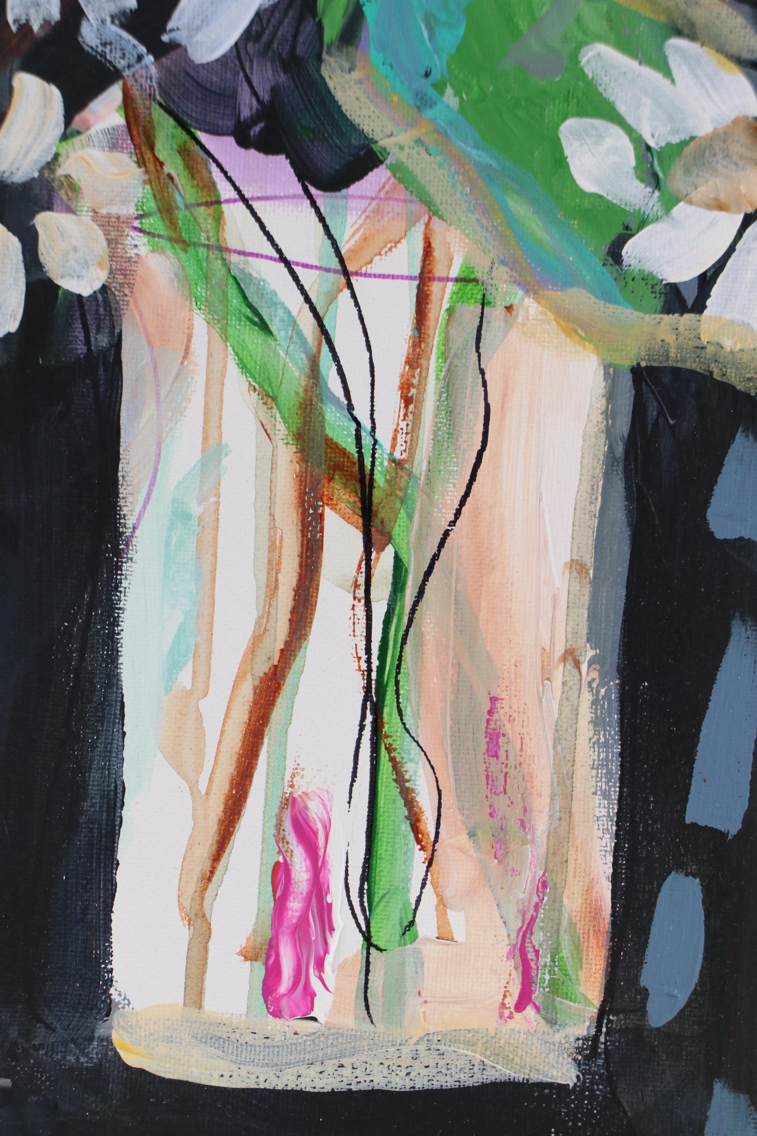 Kait Roberts Stylized Acrylic Painting "I'll Be Seeing You," 2025