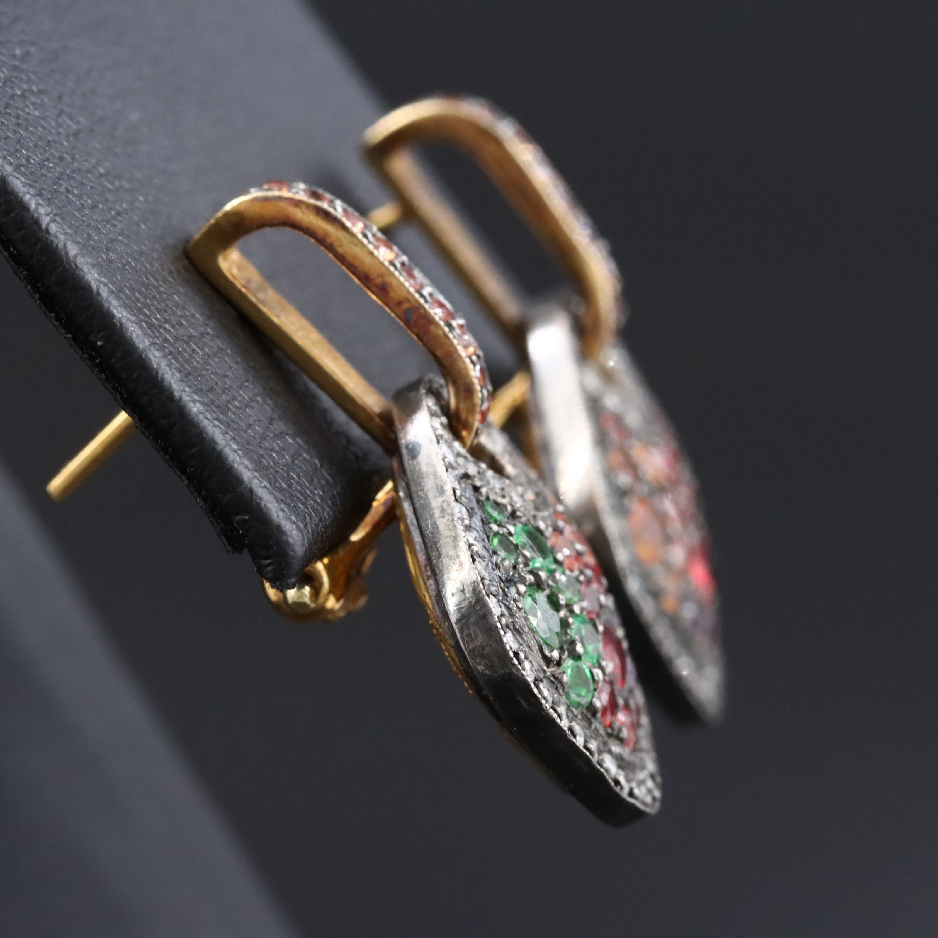 Sterling Gemstone Earrings with 18K Accents