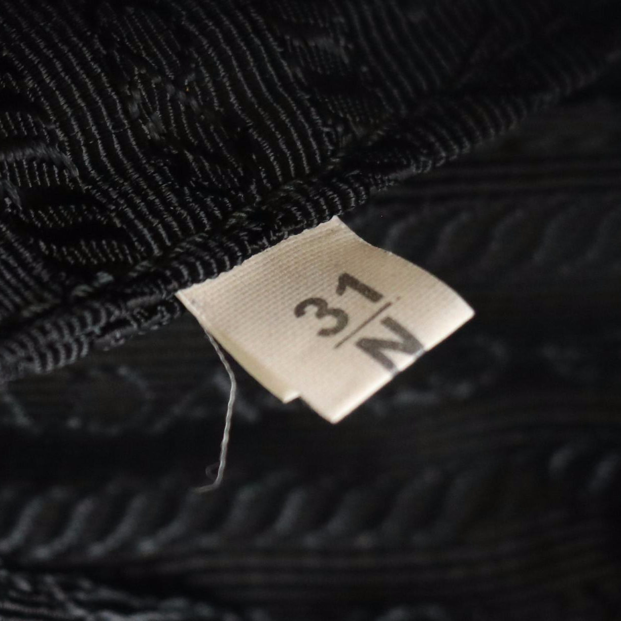 Prada Crossbody Bag in Black Nylon and Saffiano Leather Trim