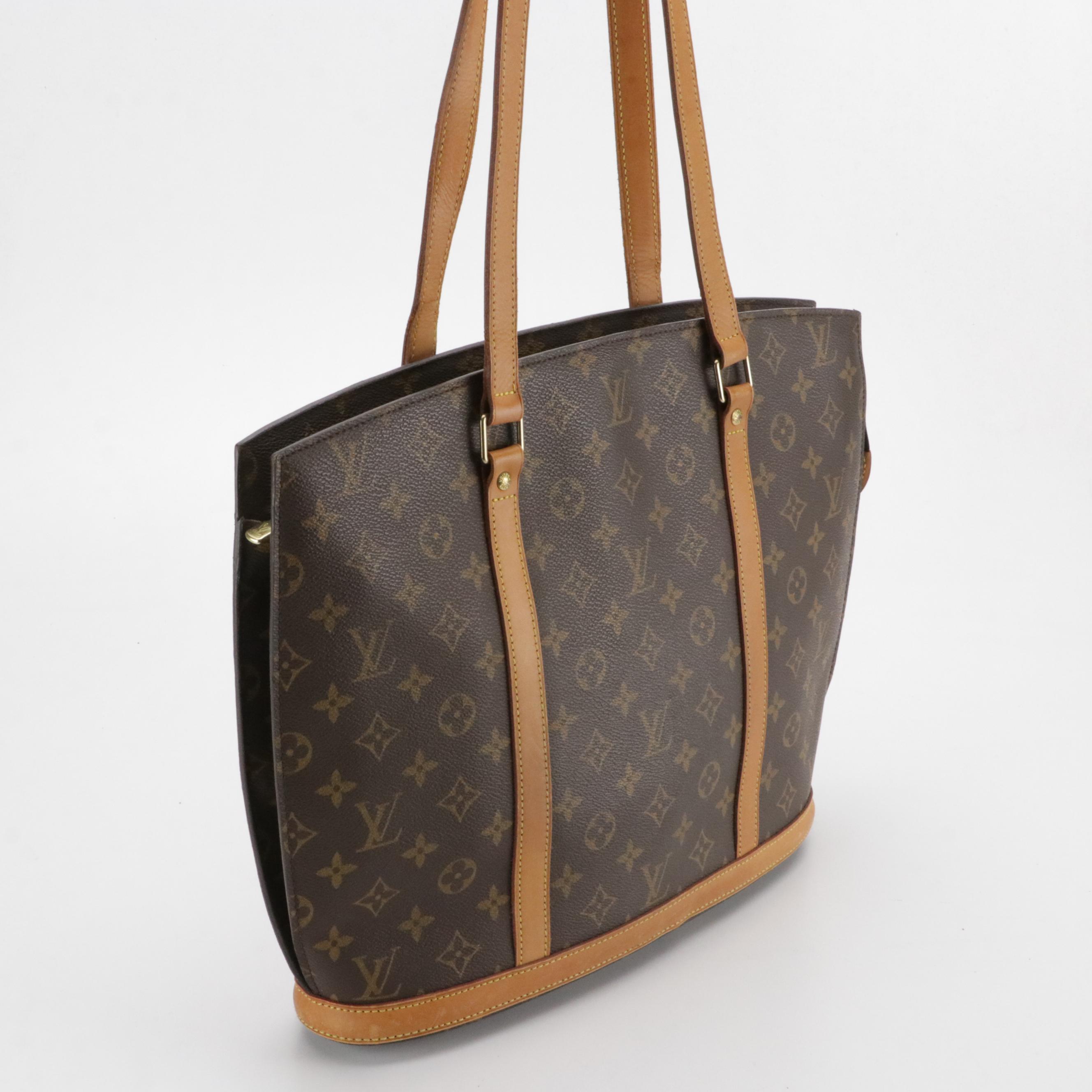 Louis Vuitton Babylone Tote in Monogram Coated Canvas and Vachetta Leather