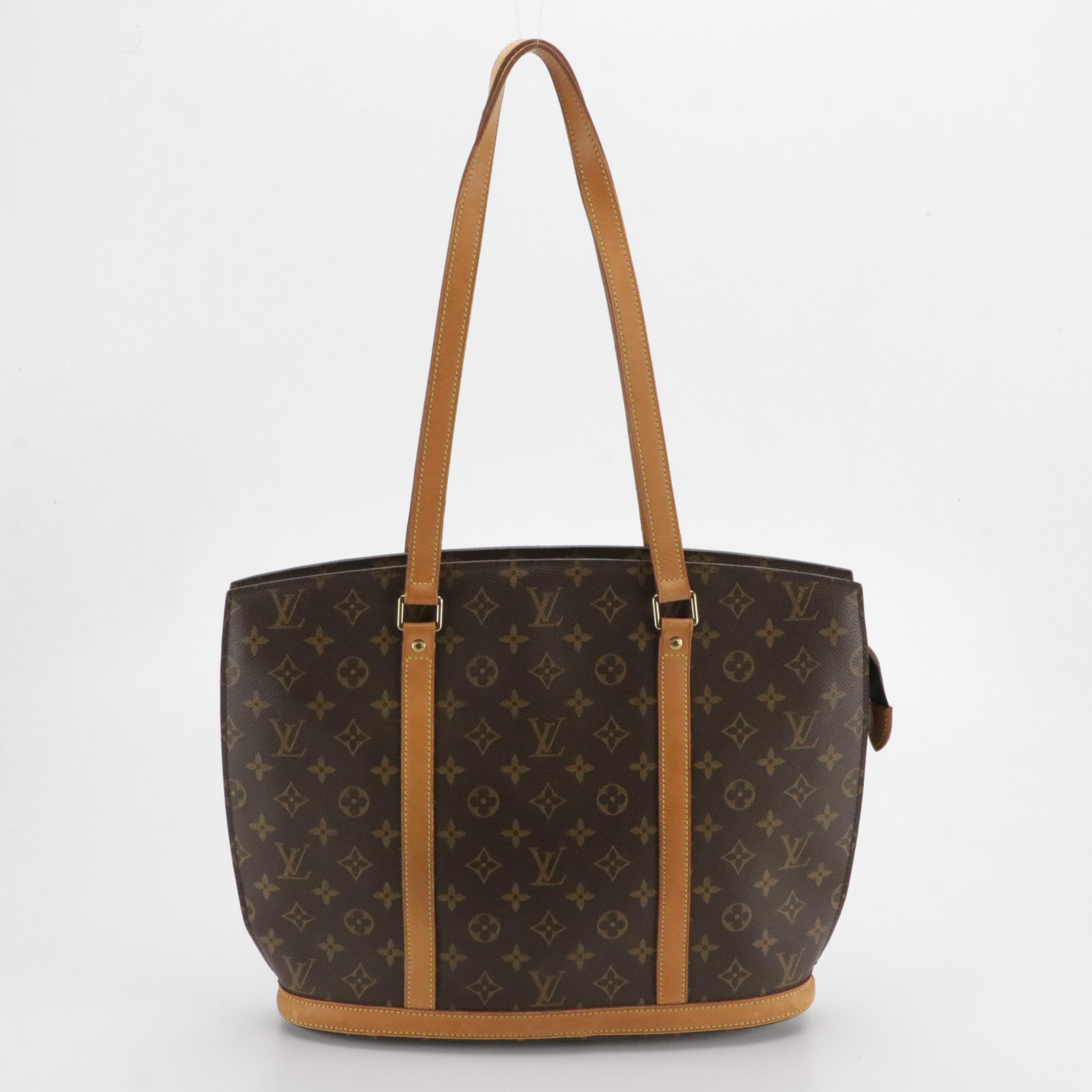 Louis Vuitton Babylone Tote in Monogram Coated Canvas and Vachetta Leather