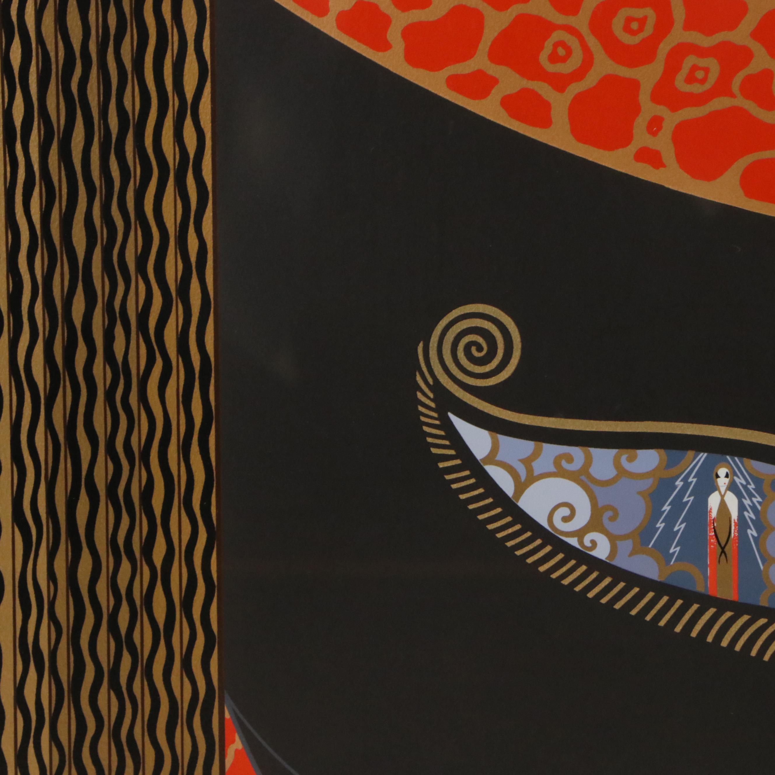 Erté Art Deco Serigraph "Eyes of Jealousy," 1983